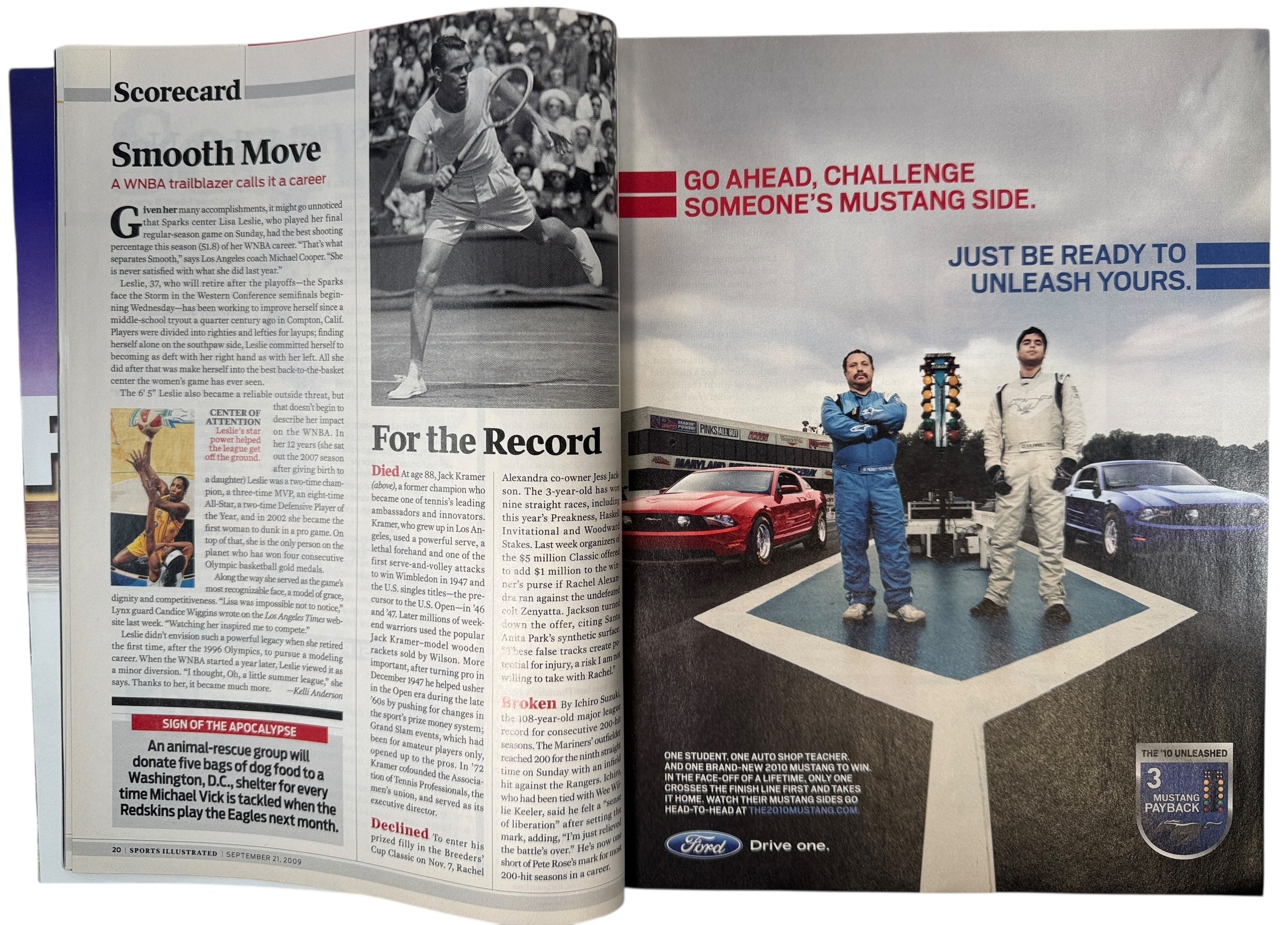 Sports Illustrated Sept 2009 with Adrian Peterson cover. Clean label-free VG copy. Great NFL collectible for Vikings fans and sports magazine collectors.