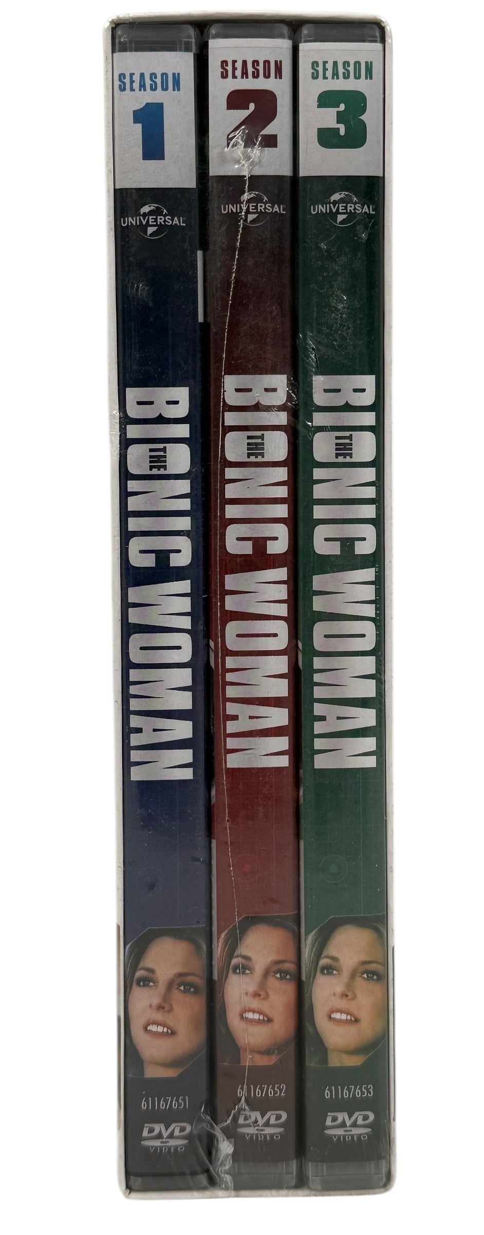 Sealed Bionic Woman Complete Series DVD box set with bonus features. 2015 Universal release. Collectible sci-fi TV media. Ships from Montreal Canada