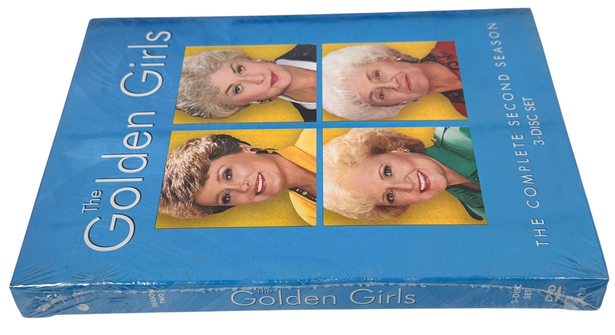 Sealed Golden Girls Season 2 DVD set. 2005 NTSC 3-disc release from Buena Vista/Touchstone. Collectible sealed sitcom media with strong nostalgia demand.