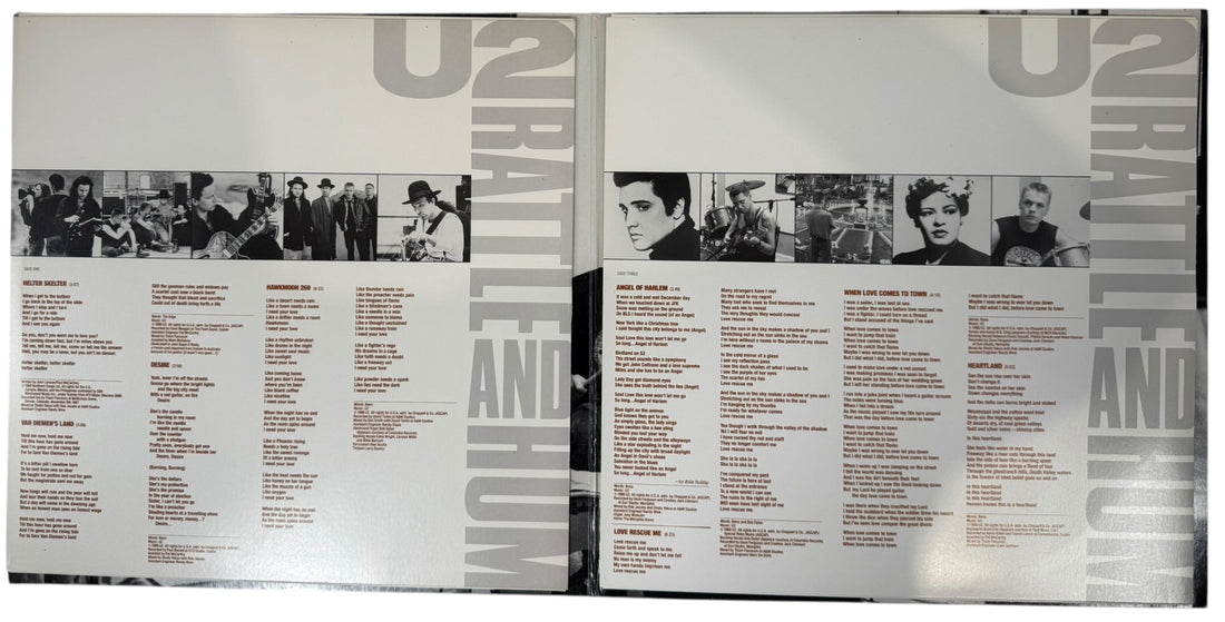 U2 – Rattle and Hum 2xLP (1988) – Island Records (ISL2-1204), Canadian Pressing