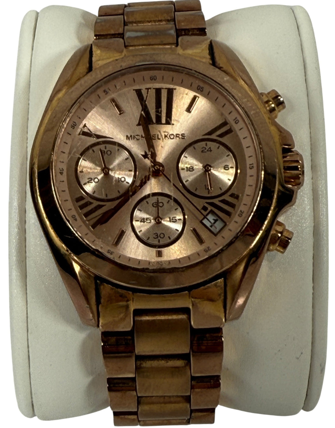 Michael Kors Bradshaw Mini MK5799 Rose-Gold Chronograph Watch, 36mm