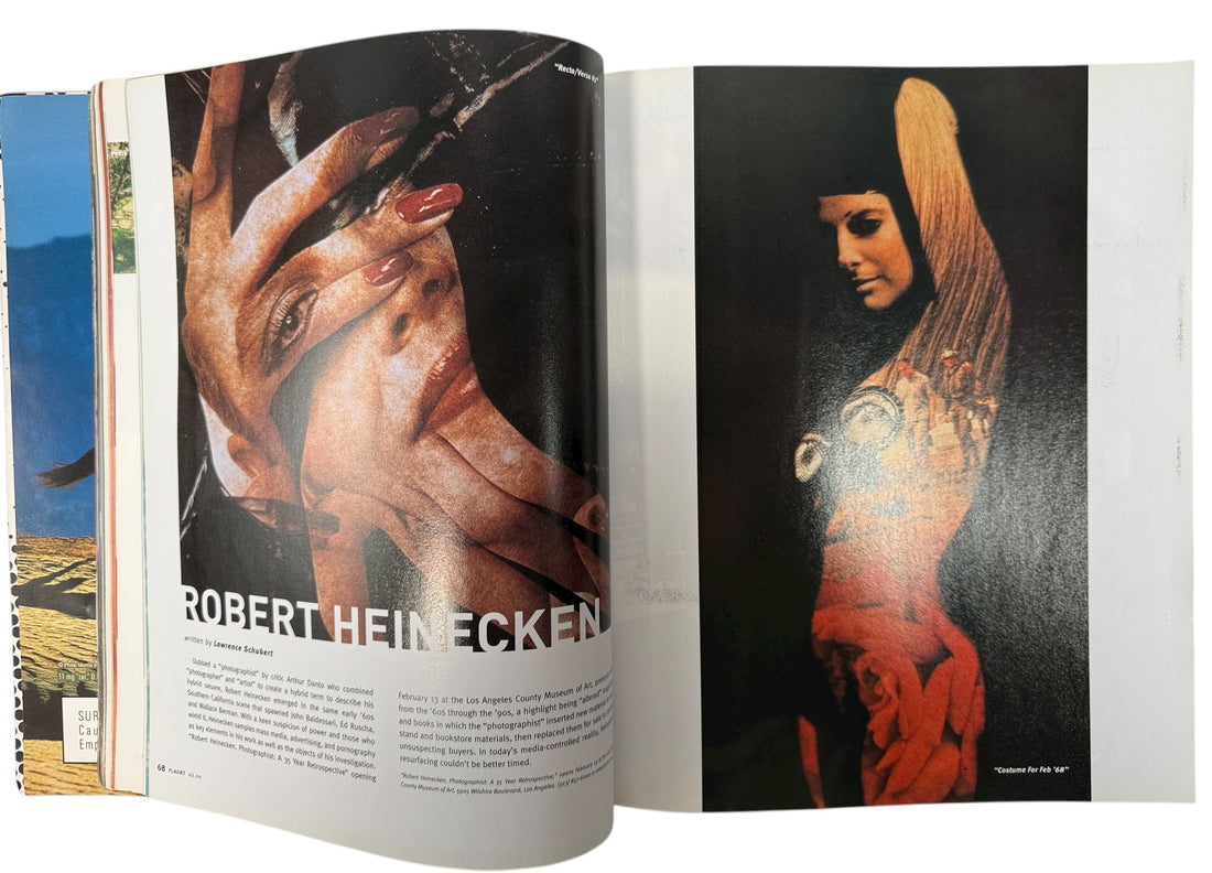 Flaunt Issue 12 featuring Giovanni Ribisi, with Robert Heinecken photo essay and Diesel StyleLab ad. Rare early-2000 art and fashion collectible.