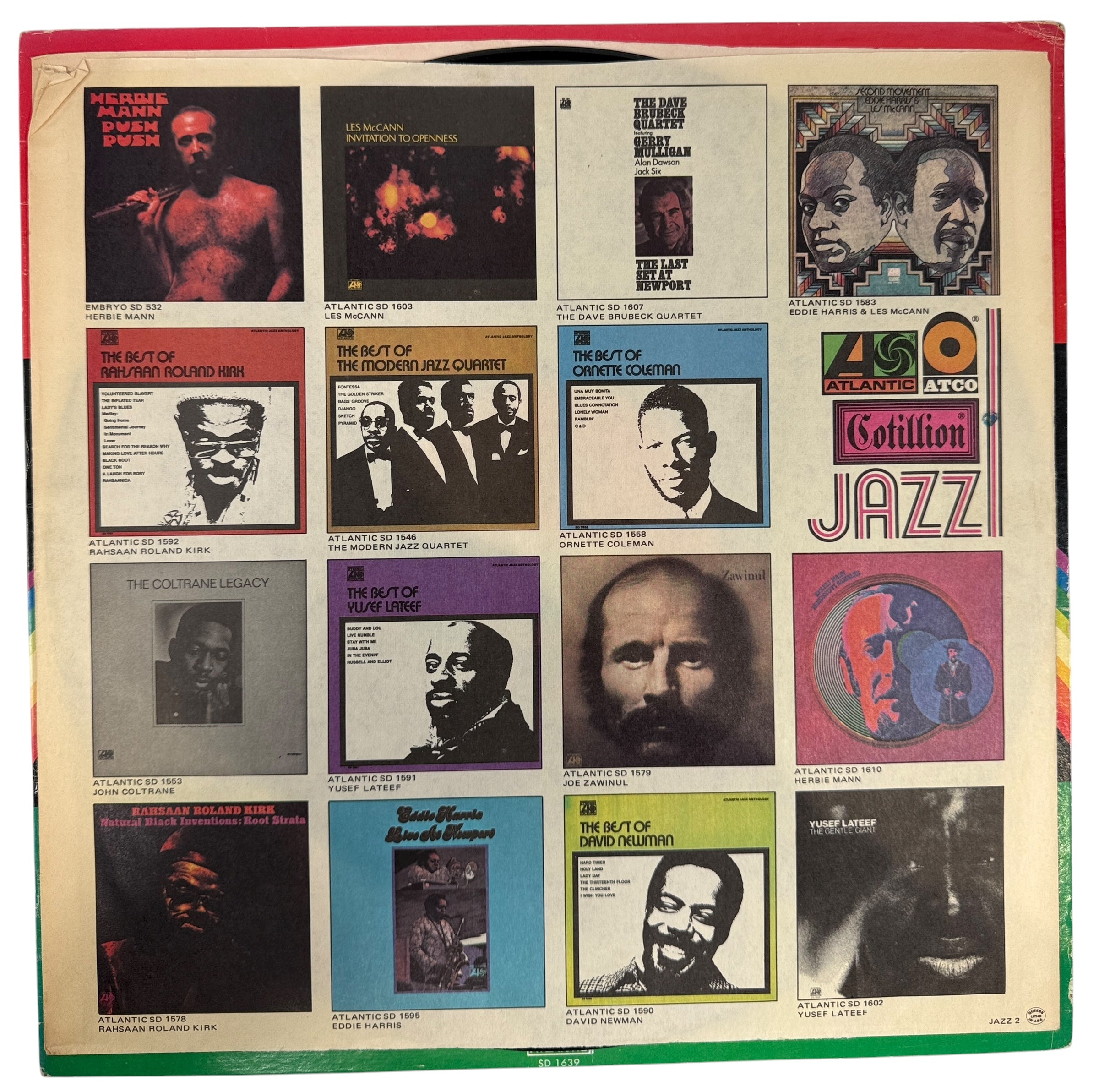 1973 Art Ensemble of Chicago – Bap-Tizum Live LP, SD-1639 (Atlantic), VG+/VG+