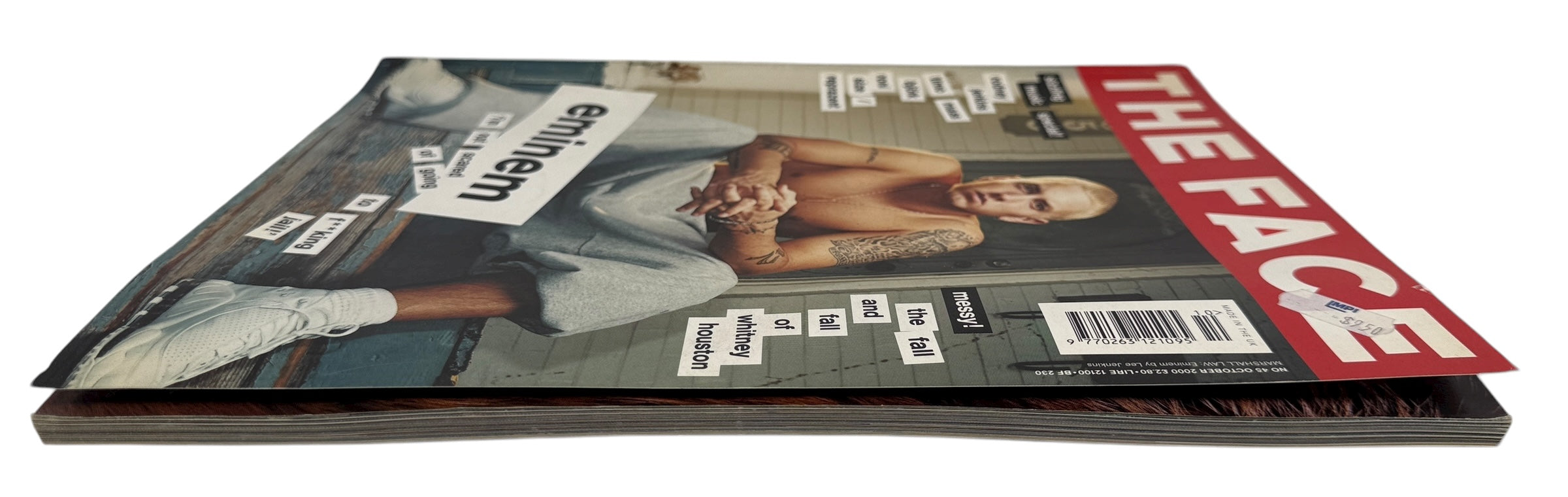 The Face Magazine October 2000 featuring Eminem. Rare UK Y2K issue with Björk and Whitney Houston features. Iconic early 2000s collectible.