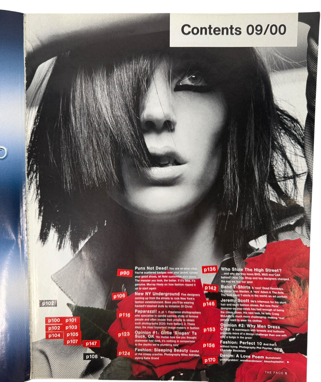 The Face September 2000 Spunk Fashion Special. Collector’s Edition UK print. Bold Y2K fashion issue. One page missing. Essential for style and magazine collectors.