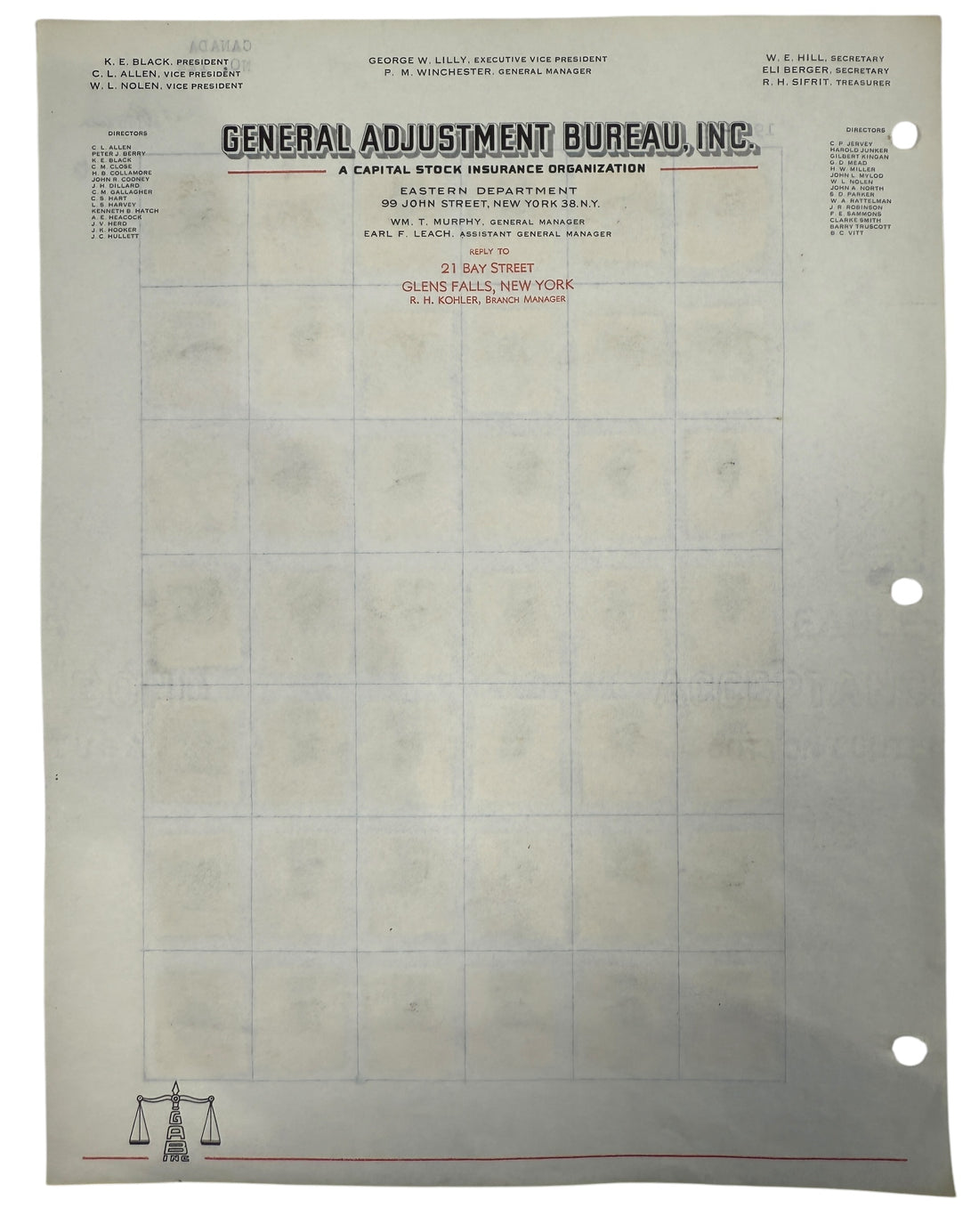 Three complete sheets (120 total) of Canada Scott #122 $1 King George V stamps with fiscal pen cancels. Early 1900s revenue history. Great collector value.