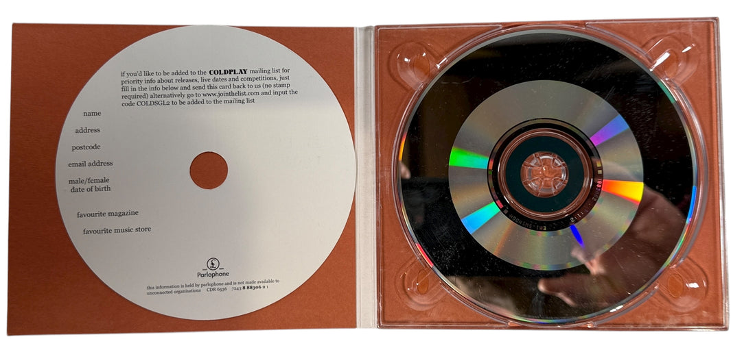 Coldplay Shiver 2000 UK CD single on Parlophone. VG+ disc in original gatefold sleeve. Includes For You and Careful Where You Stand. Ships from Canada.