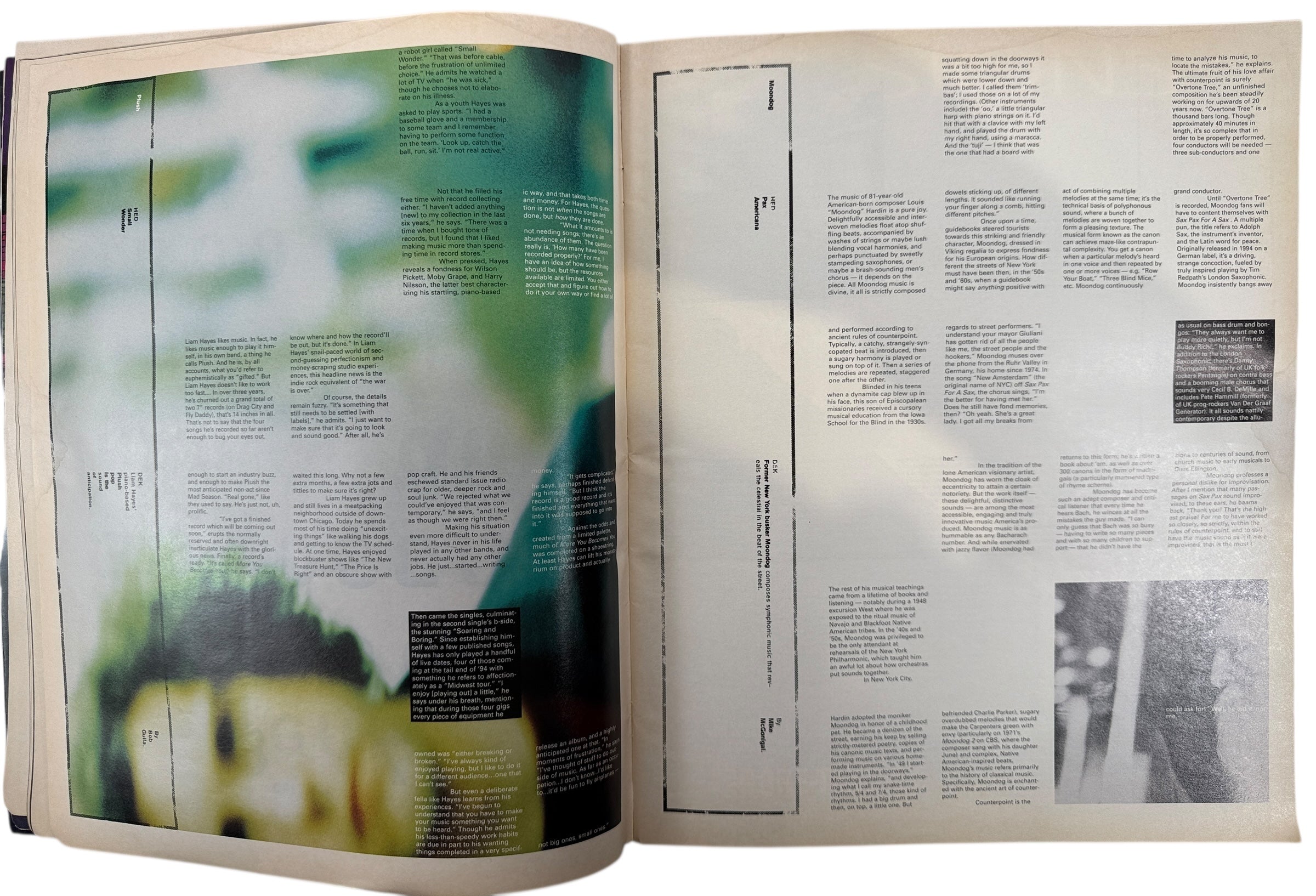 Ray Gun Magazine March 1998 Issue 54 with Radiohead cover. Iconic 1990s design and music culture collectible in good vintage condition.