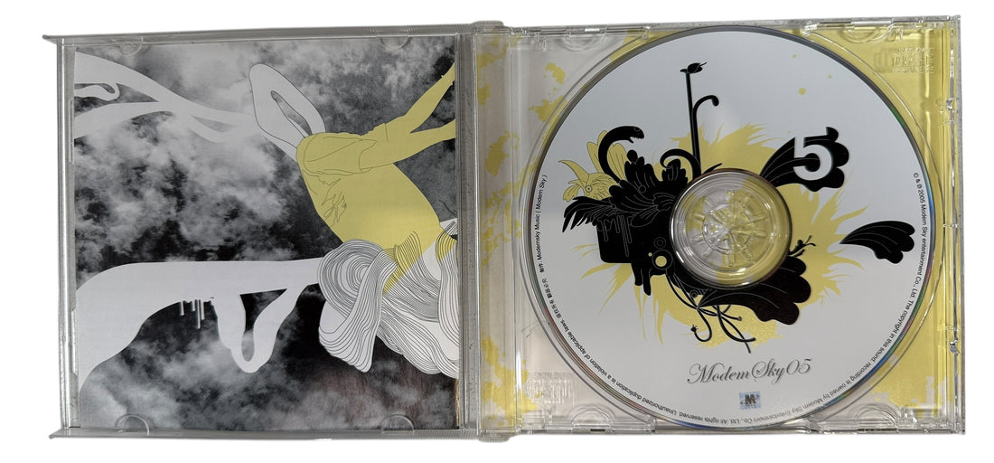 Modern Sky 05 CD from 2005 featuring Chinese indie and alternative artists. Influential Modern Sky compilation with original artwork, honest vintage condition.