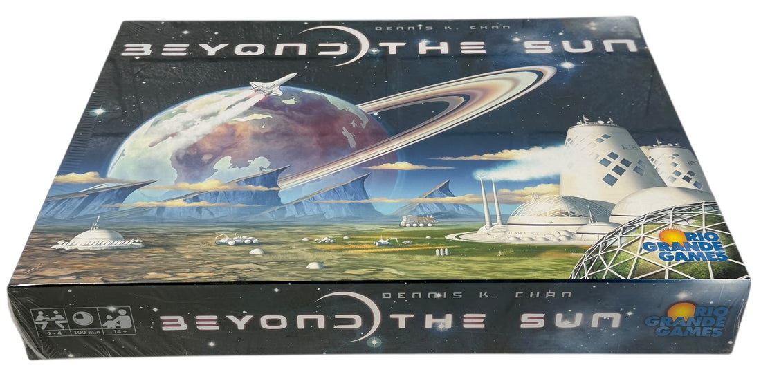 Factory-sealed Beyond the Sun sci-fi strategy board game. Tech-tree engine building gameplay for 2–4 players. New shrink,&nbsp; highly rated.