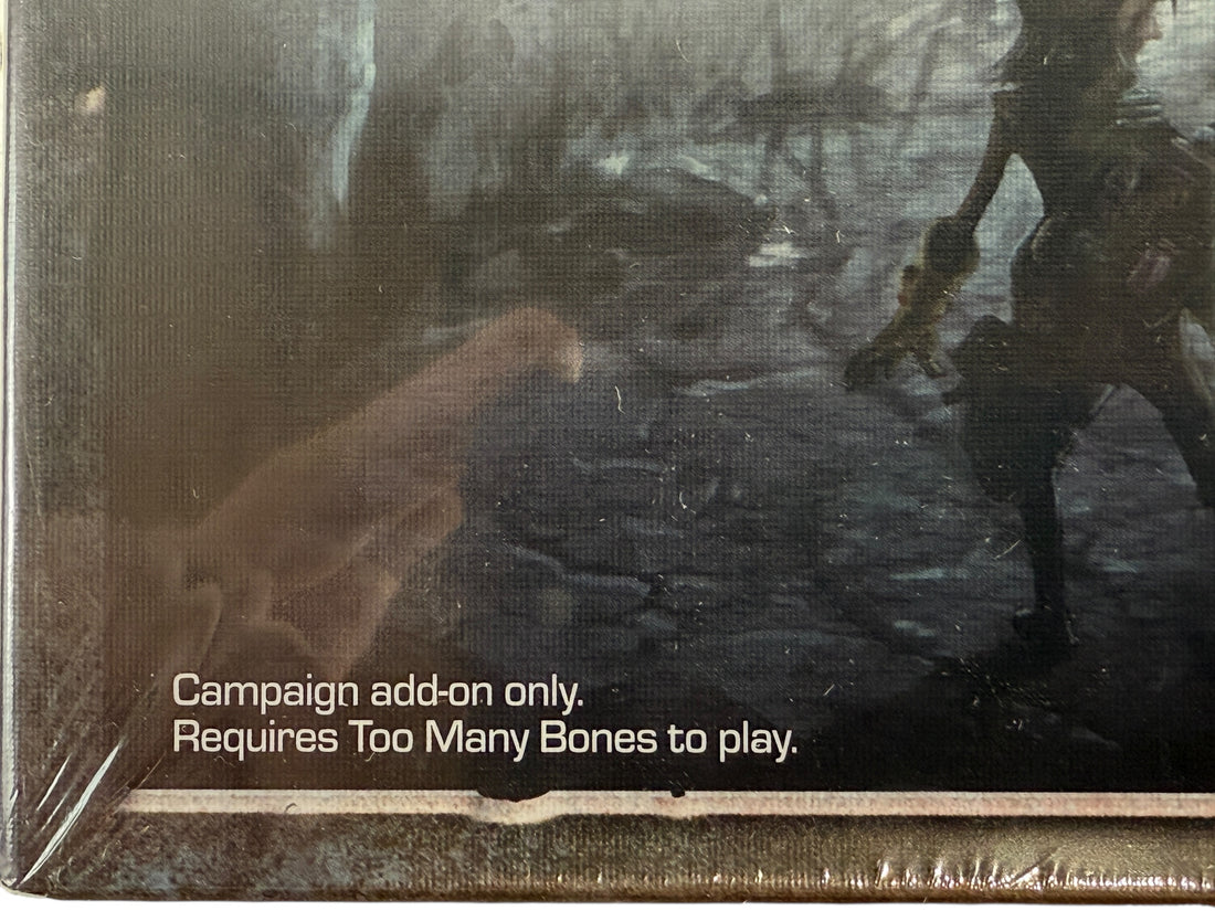 Sealed Age of Tyranny campaign expansion for Too Many Bones. Rare OOP add-on with scars and encounters. Collector-grade. Ships from Montreal.