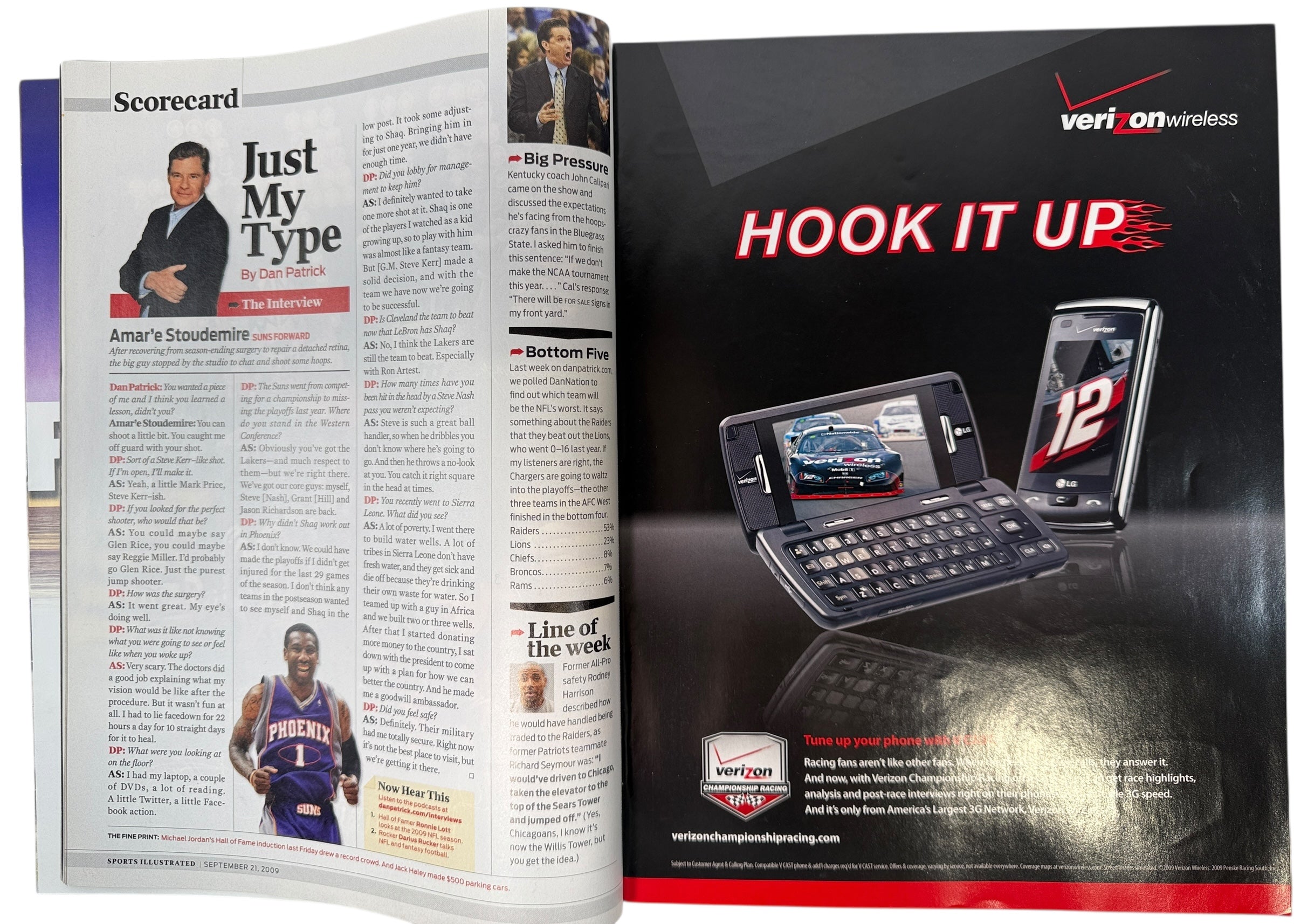 Couverture du numéro de septembre 2009 de Sports Illustrated, avec Adrian Peterson, le Dominator