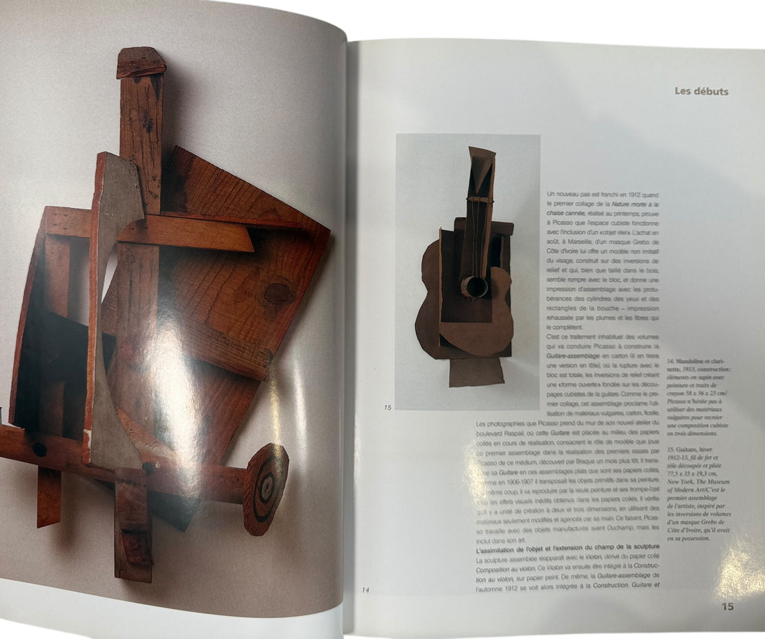 Picasso sculpture retrospective hors série catalog from 2000 Pompidou exhibition with YSL Rive Gauche back cover ad. Collectible for art and fashion archives.