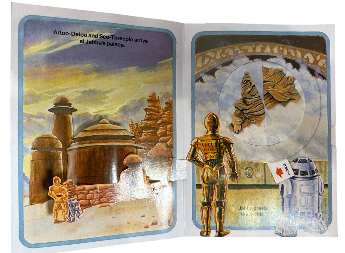 Vintage 1983 Star Wars Return of the Jedi pop-up book by Random House with working pop-ups. Clean, complete Lucasfilm collectible for fans and nostalgia readers