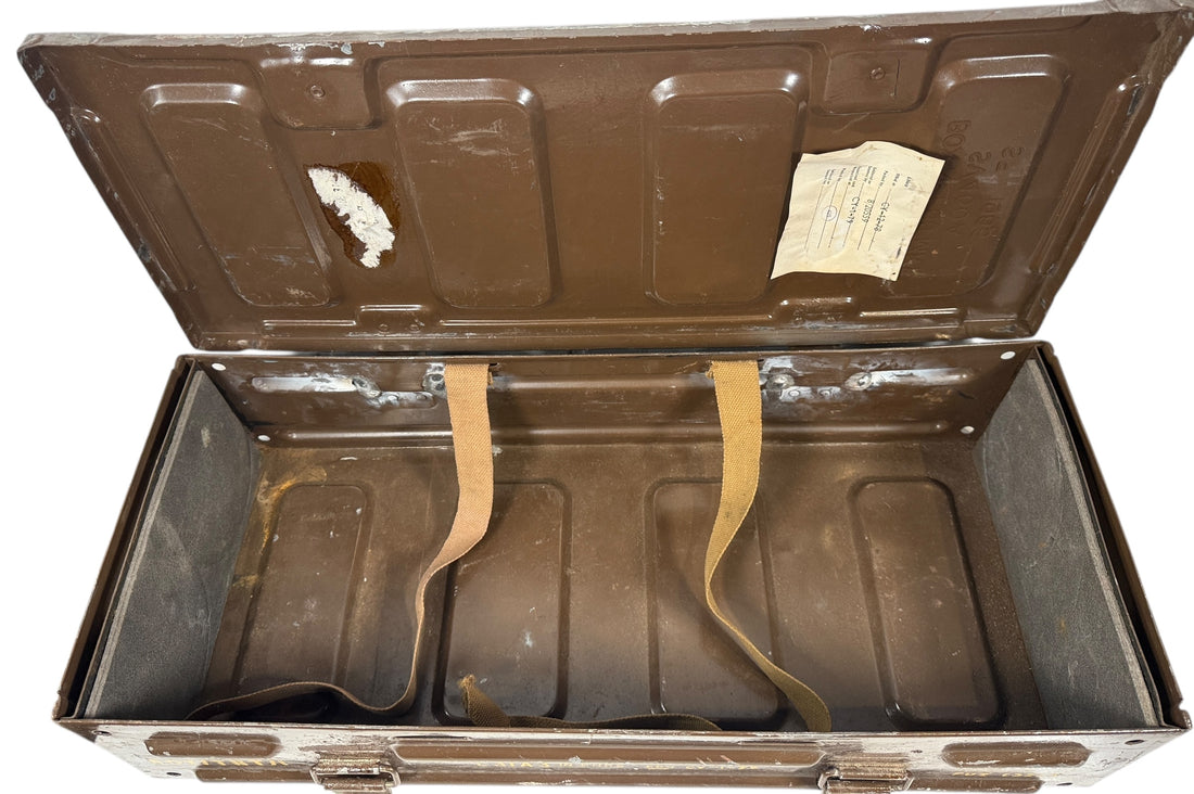 Vintage British Military Ammo Box – 105mm L31A3 Shell Case – 1970s