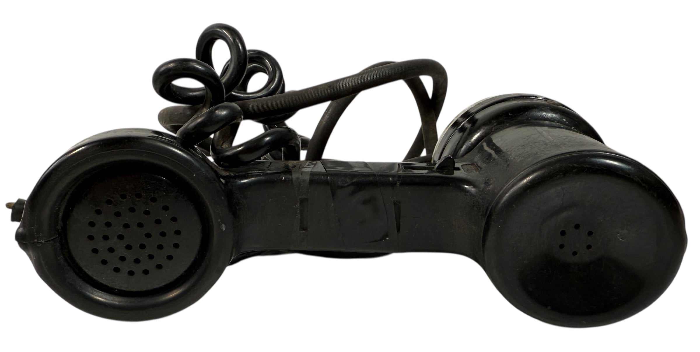 Vintage 1961 Western Electric 1013A lineman’s test phone handset – black Bakelite rotary dial Bell System tool, USA telecom collectible, retro industrial décor.