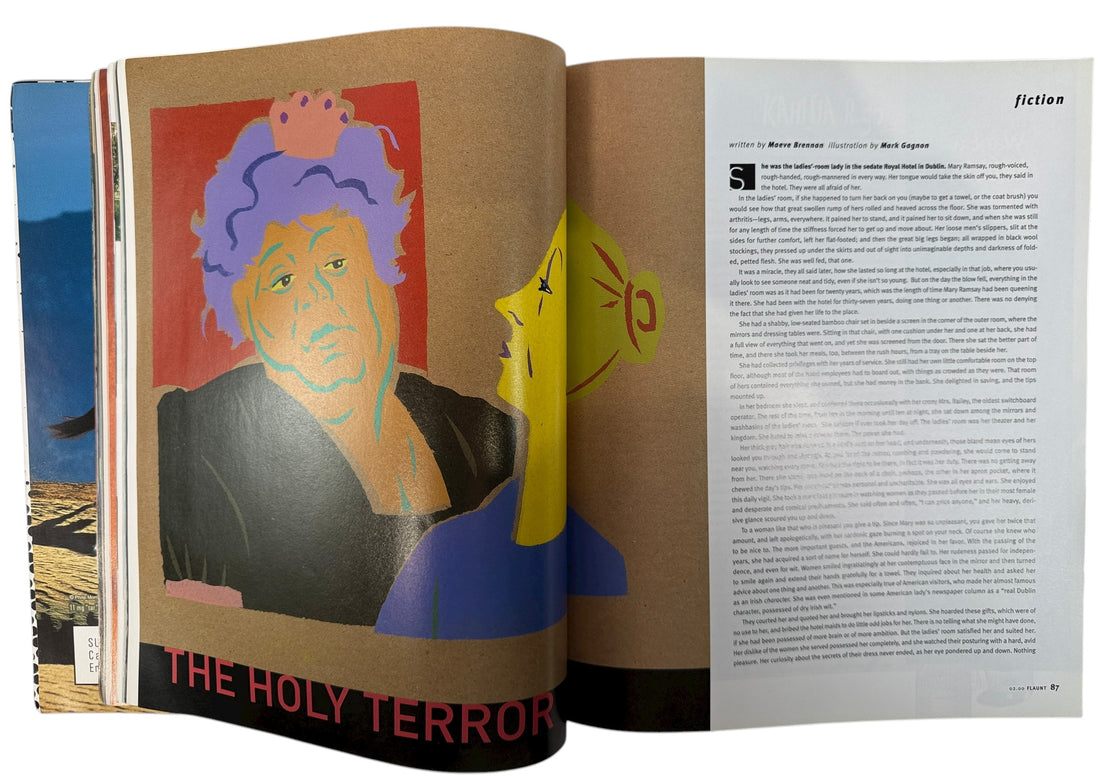 Flaunt Issue 12 featuring Giovanni Ribisi, with Robert Heinecken photo essay and Diesel StyleLab ad. Rare early-2000 art and fashion collectible.