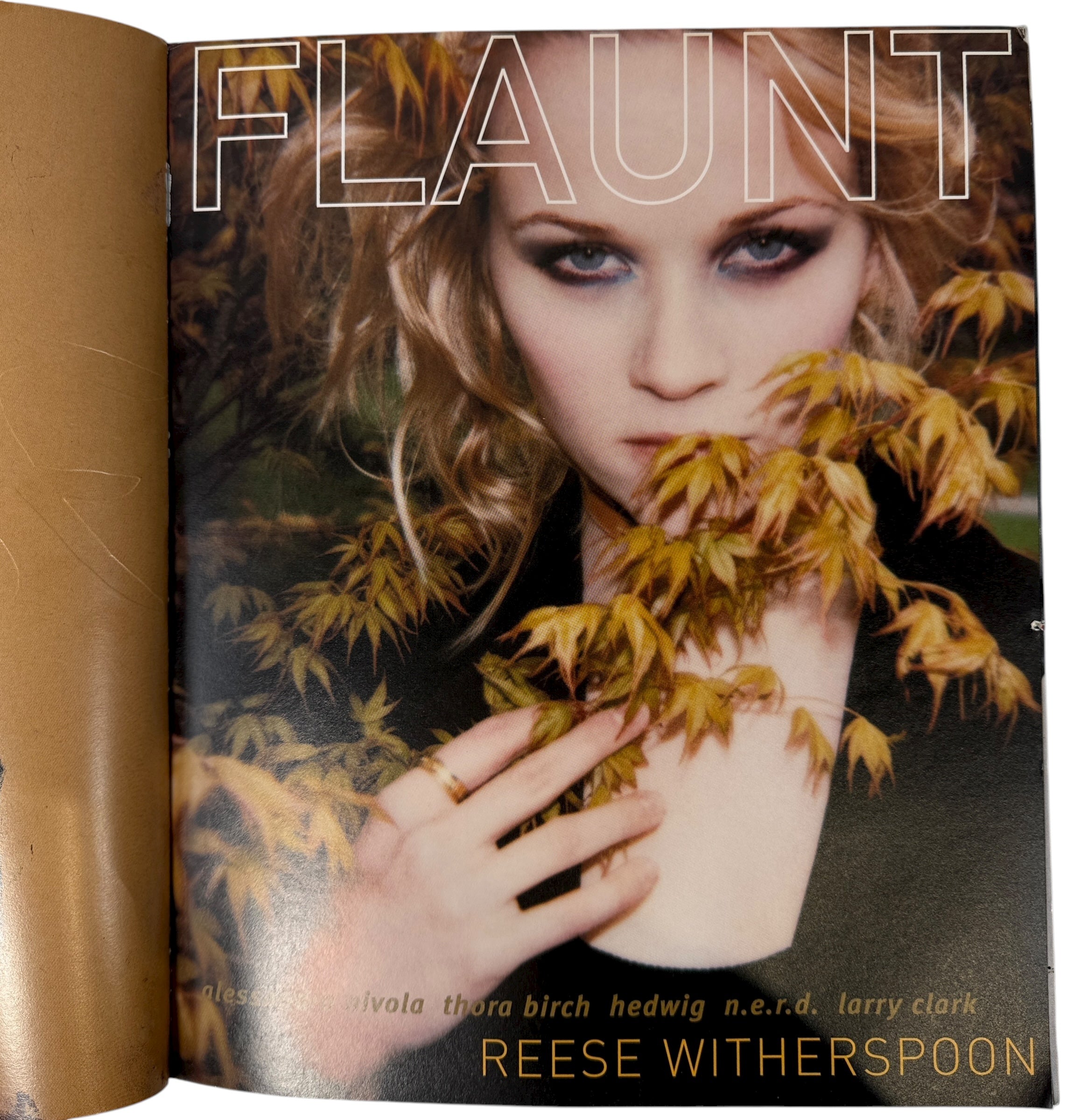 Flaunt Magazine August 2001 “The Blonde Issue” with Thora Birch. Rare early-2000s fashion and culture collectible with iconic paint-by-numbers cover.