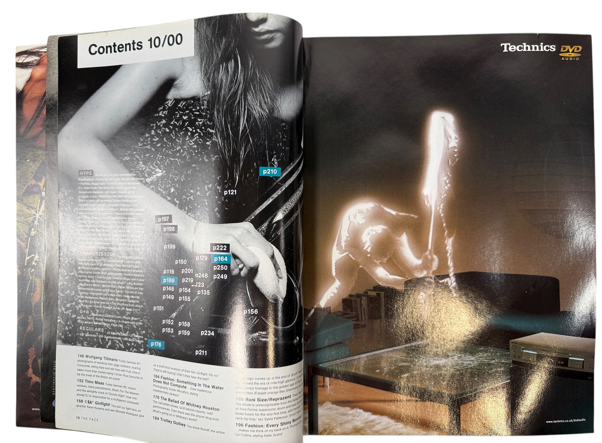 The Face Magazine October 2000 featuring Eminem. Rare UK Y2K issue with Björk and Whitney Houston features. Iconic early 2000s collectible.