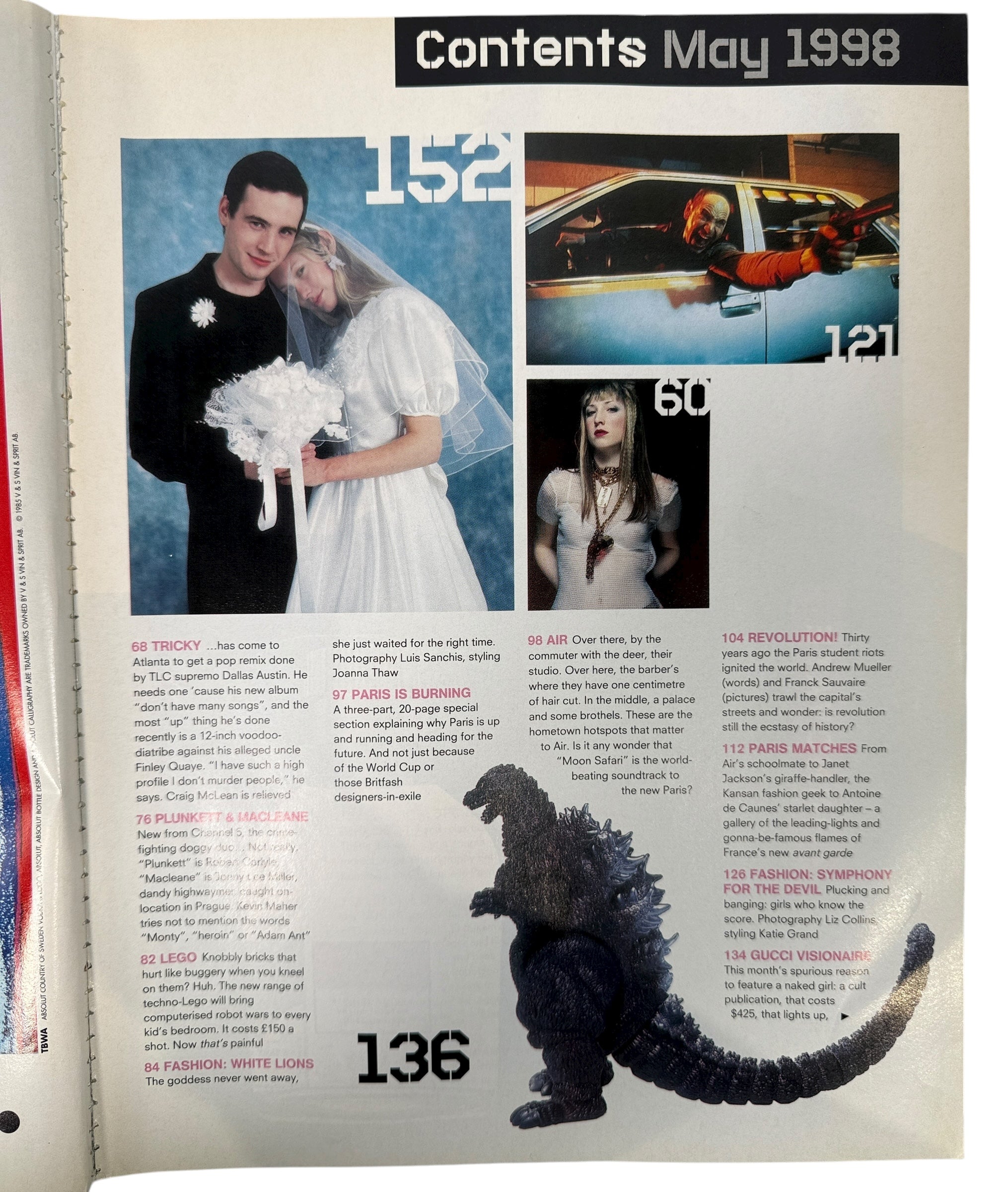 Iconic 1998 The Face issue featuring Air and “Paris Is Burning” 20-page special. A landmark in 90s French electronic and UK style culture