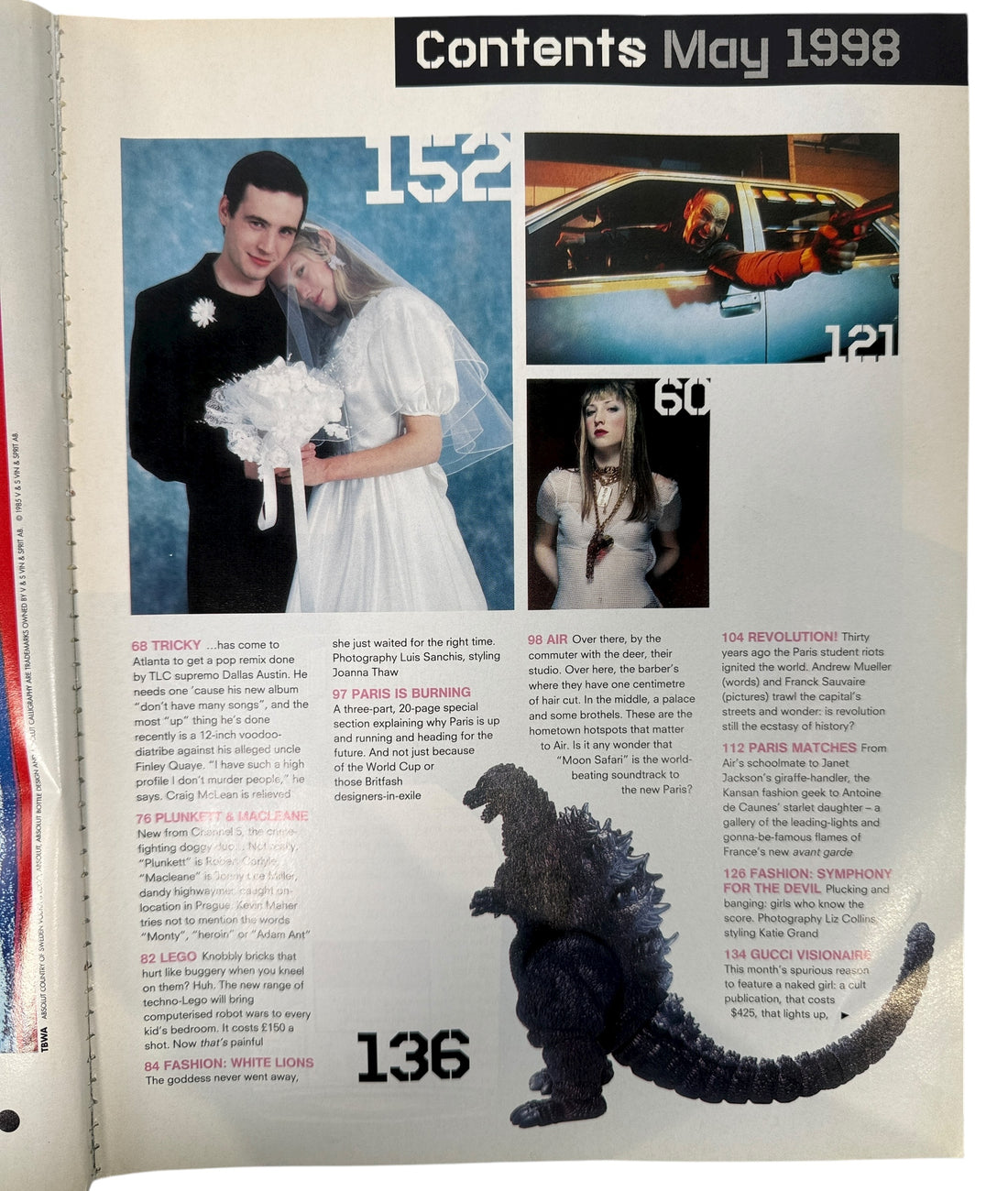 Iconic 1998 The Face issue featuring Air and “Paris Is Burning” 20-page special. A landmark in 90s French electronic and UK style culture