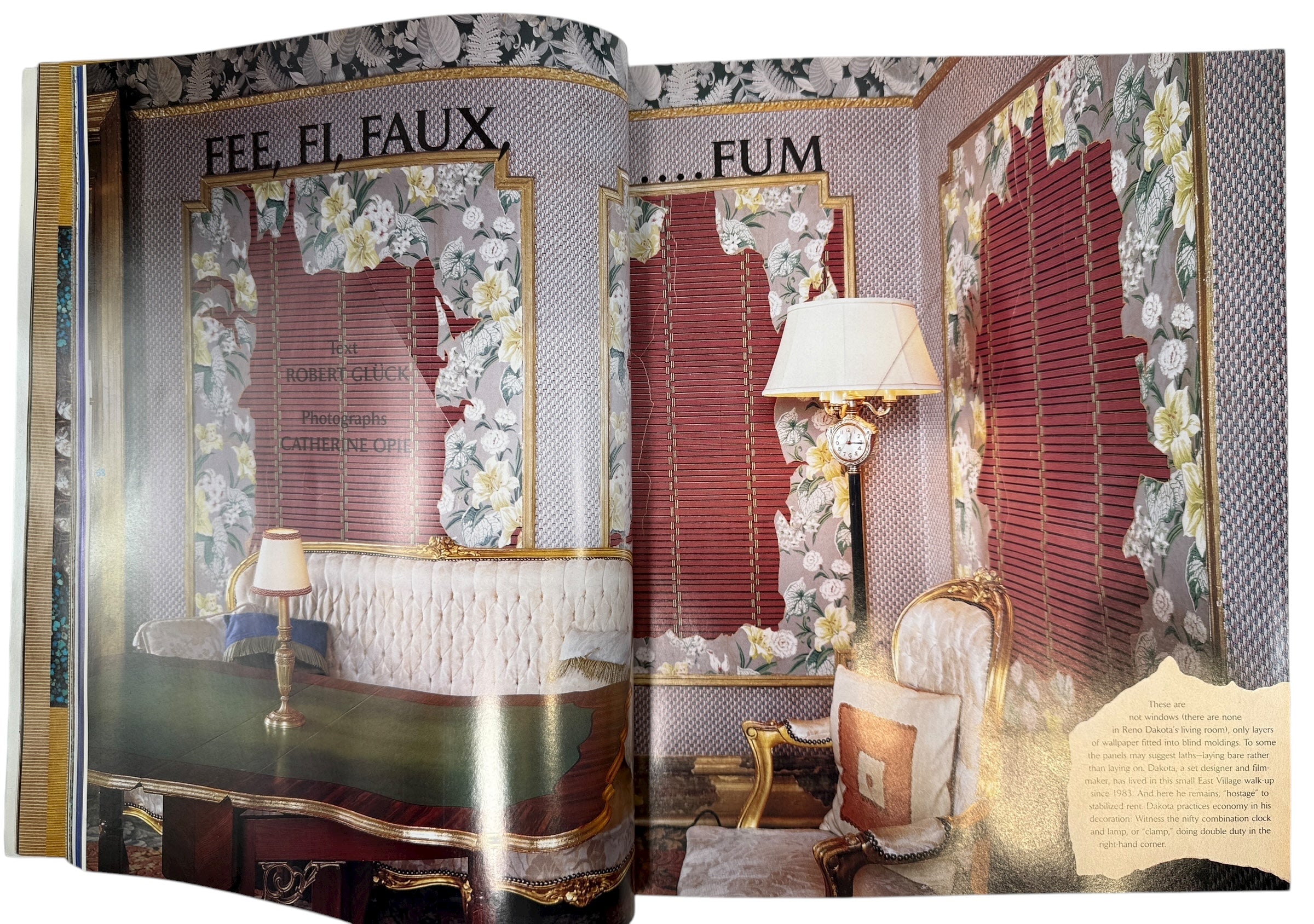 Rare Nest Magazine Winter 2001–02 “Slits and Slashes” issue featuring John Waters &amp; Catherine Opie. Iconic avant-garde interiors magazine.