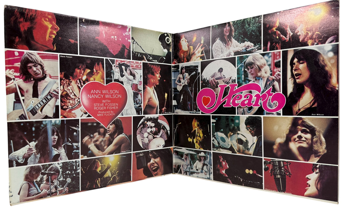 Vintage 1975 Heart Dreamboat Annie Canadian LP on Mushroom Records. Gatefold pressing with classic tracks. Clean collectible copy for rock vinyl fans.