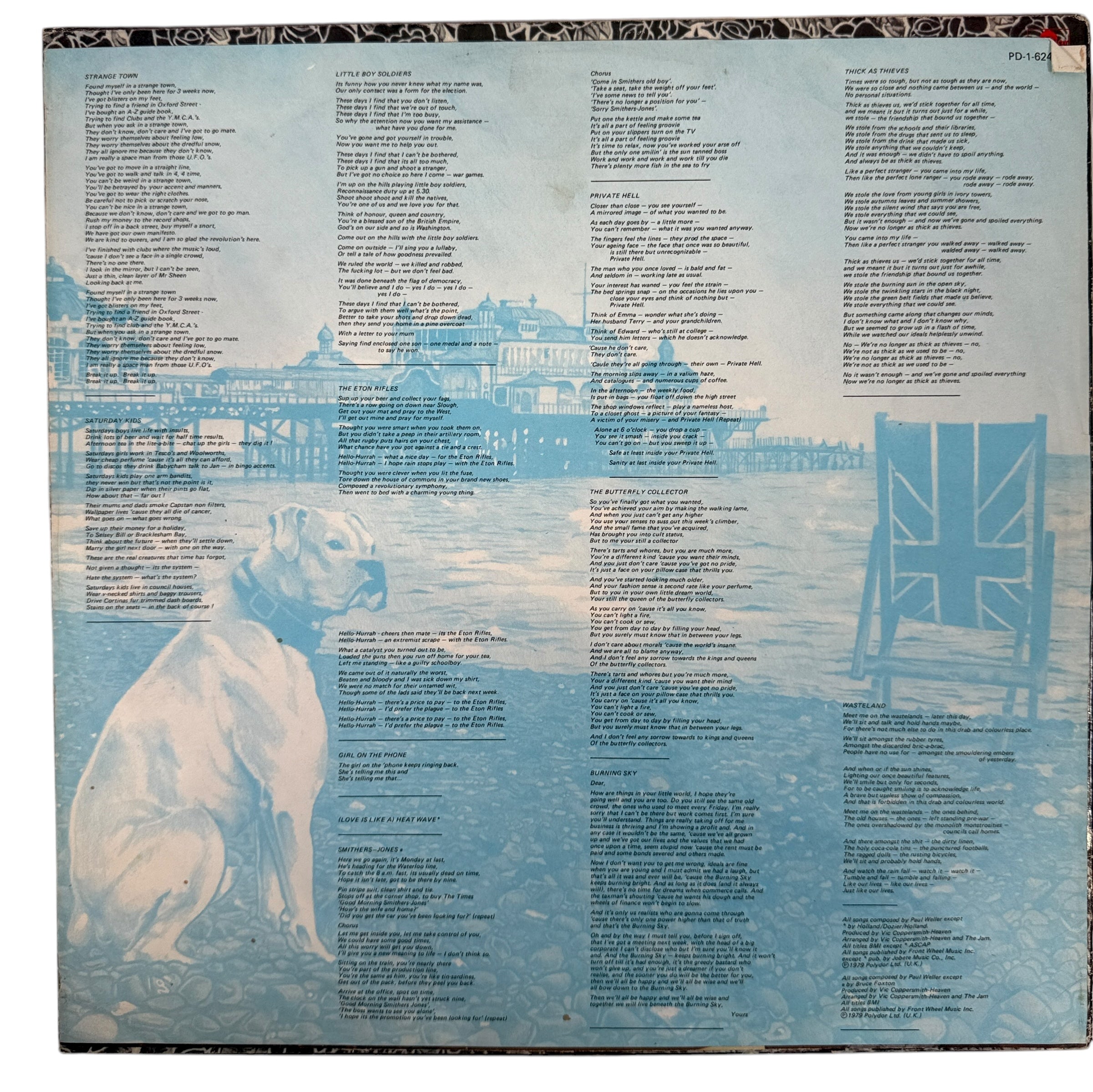 Vintage 1979 The Jam Setting Sons LP on Polydor, U.S. pressing. VG play copy with clean labels and original sleeve. Classic Mod Revival essential.