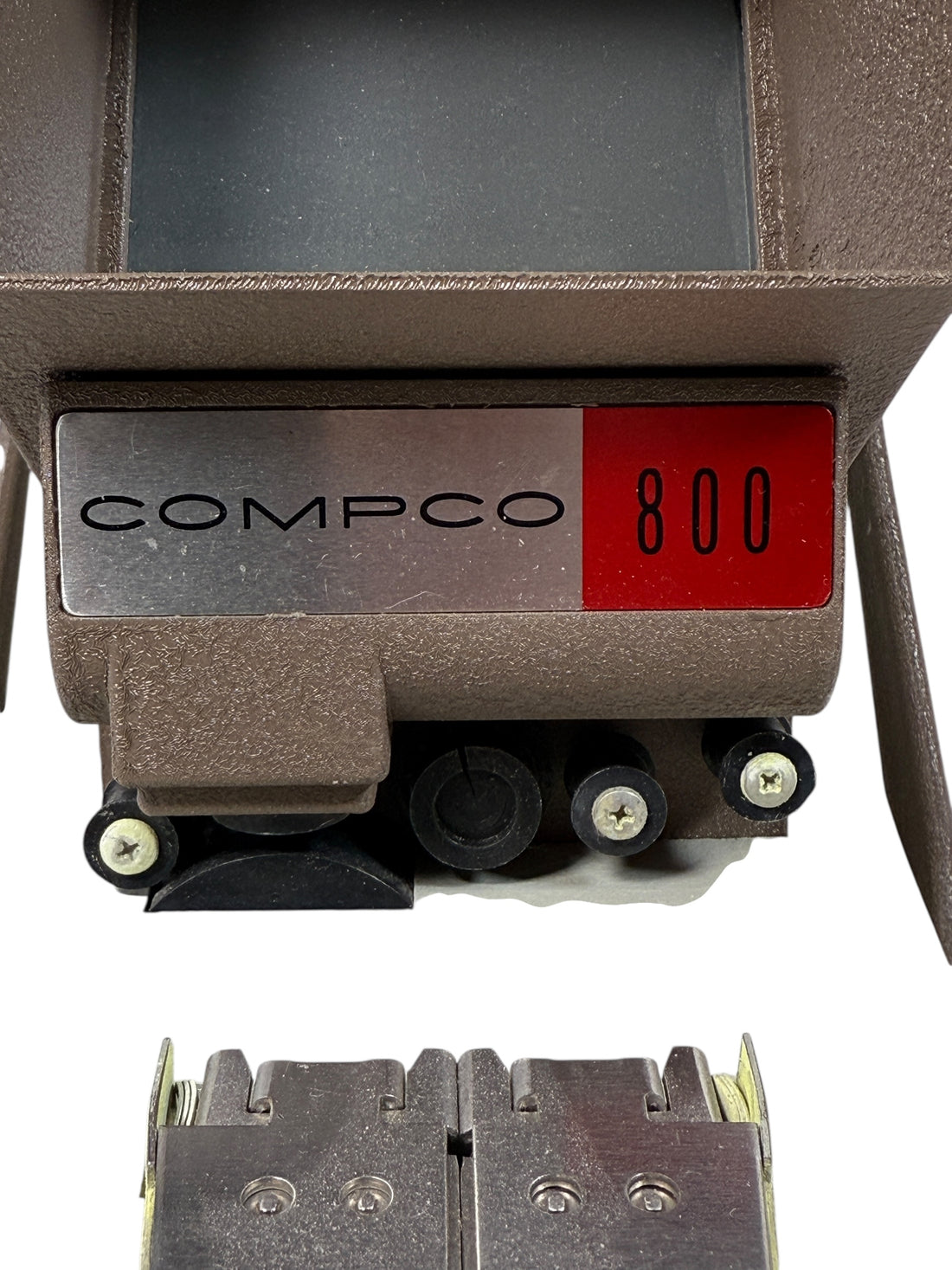 Vintage Compco 800-8M microfilm reader, fully working with lens and carrier. Durable industrial archival viewer. USA-made. Ships safely.