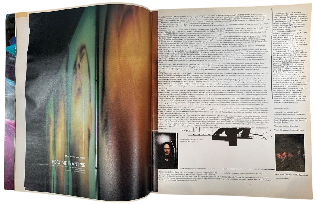 Ray Gun Issue 44 from March 1997 featuring David Bowie. Iconic 1990s music and design magazine with Ballard and Cronenberg. Vintage original.