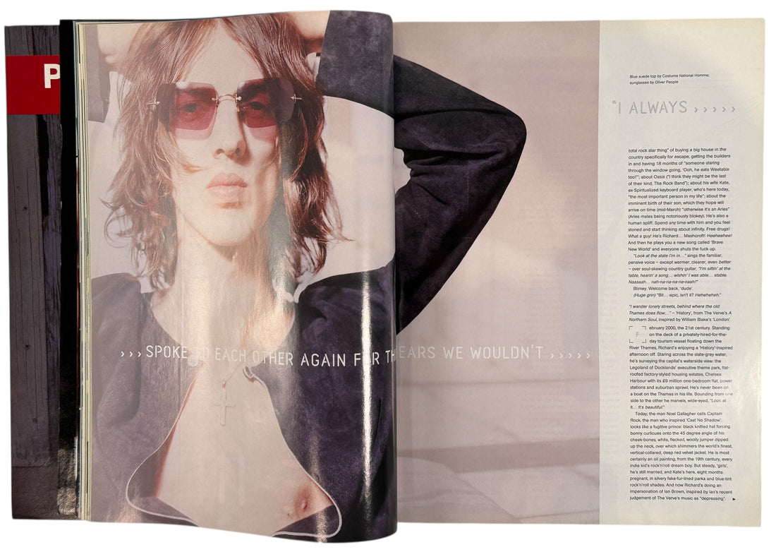 Original The Face magazine April 2000 featuring Richard Ashcroft. Iconic Britpop-era UK fashion and music culture issue, printed in the UK.
