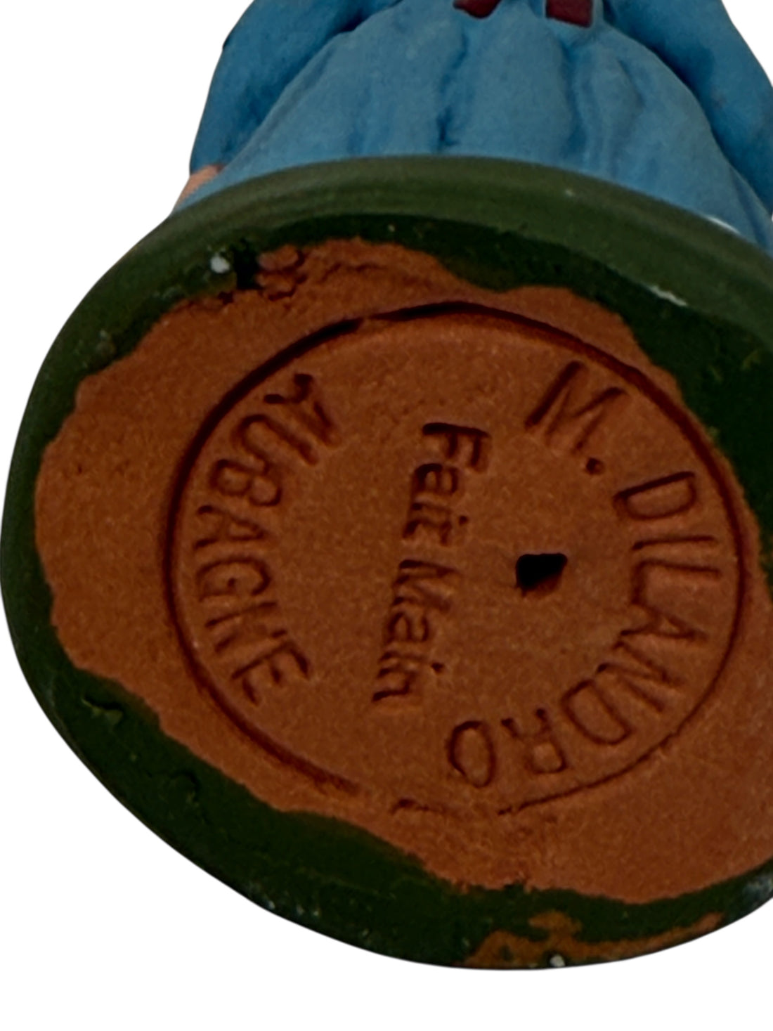 Figurine en faïence d'Aubagne, style français du milieu du XXe siècle – N. Dilandro