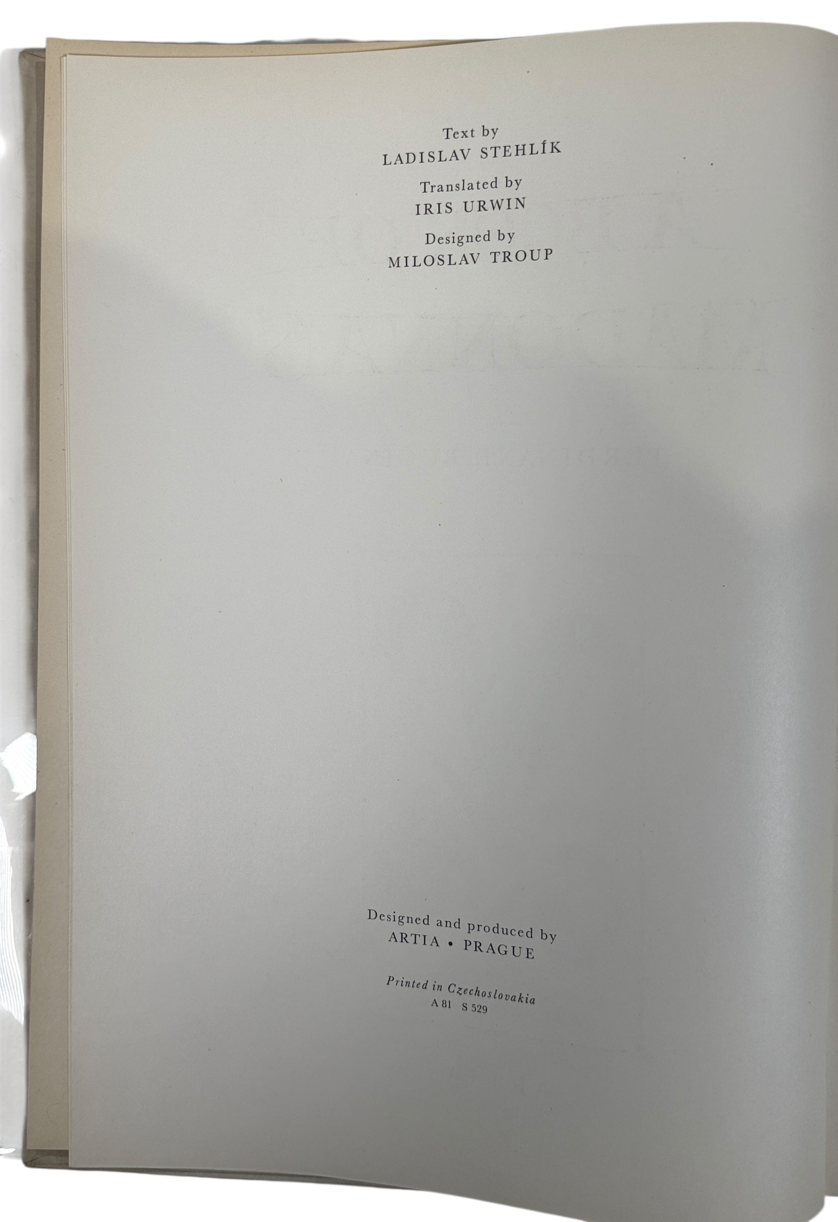 Vintage Artia Prague art book featuring Gothic Madonna sculpture from Bohemia. Oversized hardcover with museum-quality photography. 1960s.