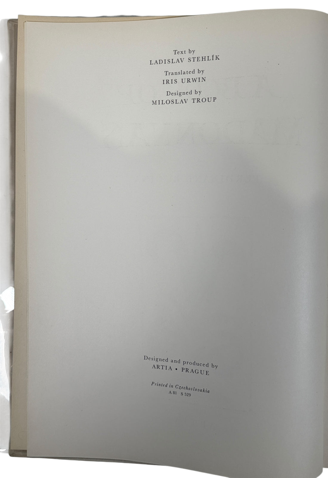 Vintage Artia Prague art book featuring Gothic Madonna sculpture from Bohemia. Oversized hardcover with museum-quality photography. 1960s.