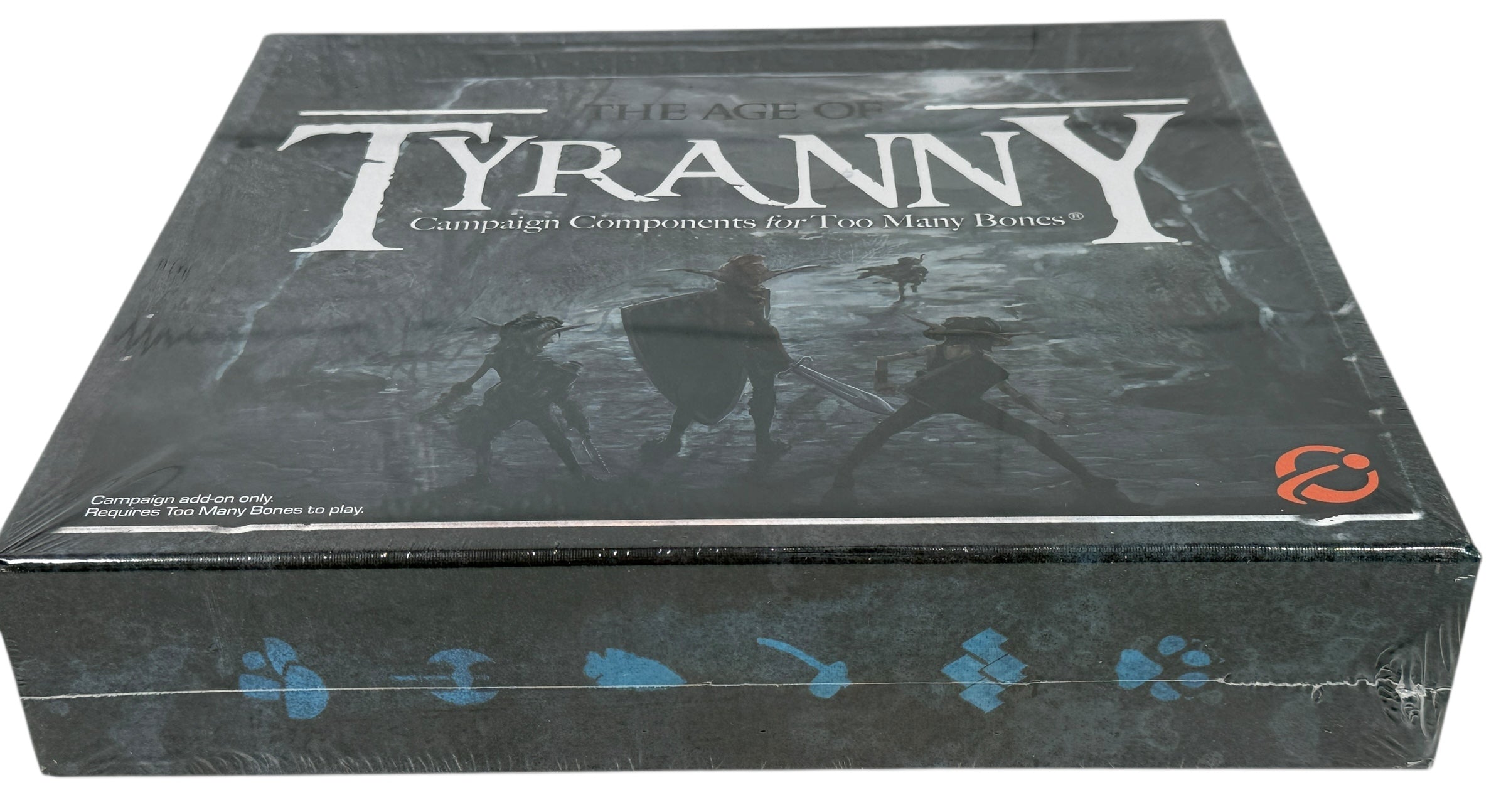 Sealed Age of Tyranny campaign expansion for Too Many Bones. Rare OOP add-on with scars and encounters. Collector-grade. Ships from Montreal.