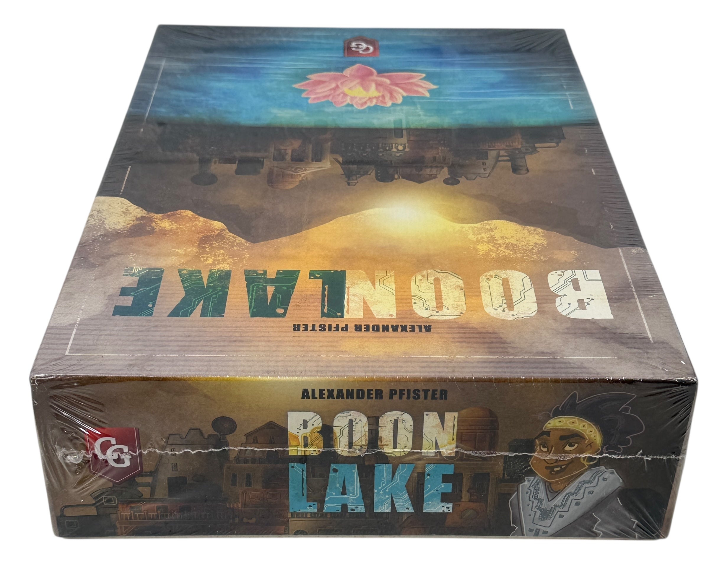 Factory sealed Boonlake strategy board game by Alexander Pfister, Capstone Games. Heavy Euro engine-builder with dual-layer boards and 165 cards.