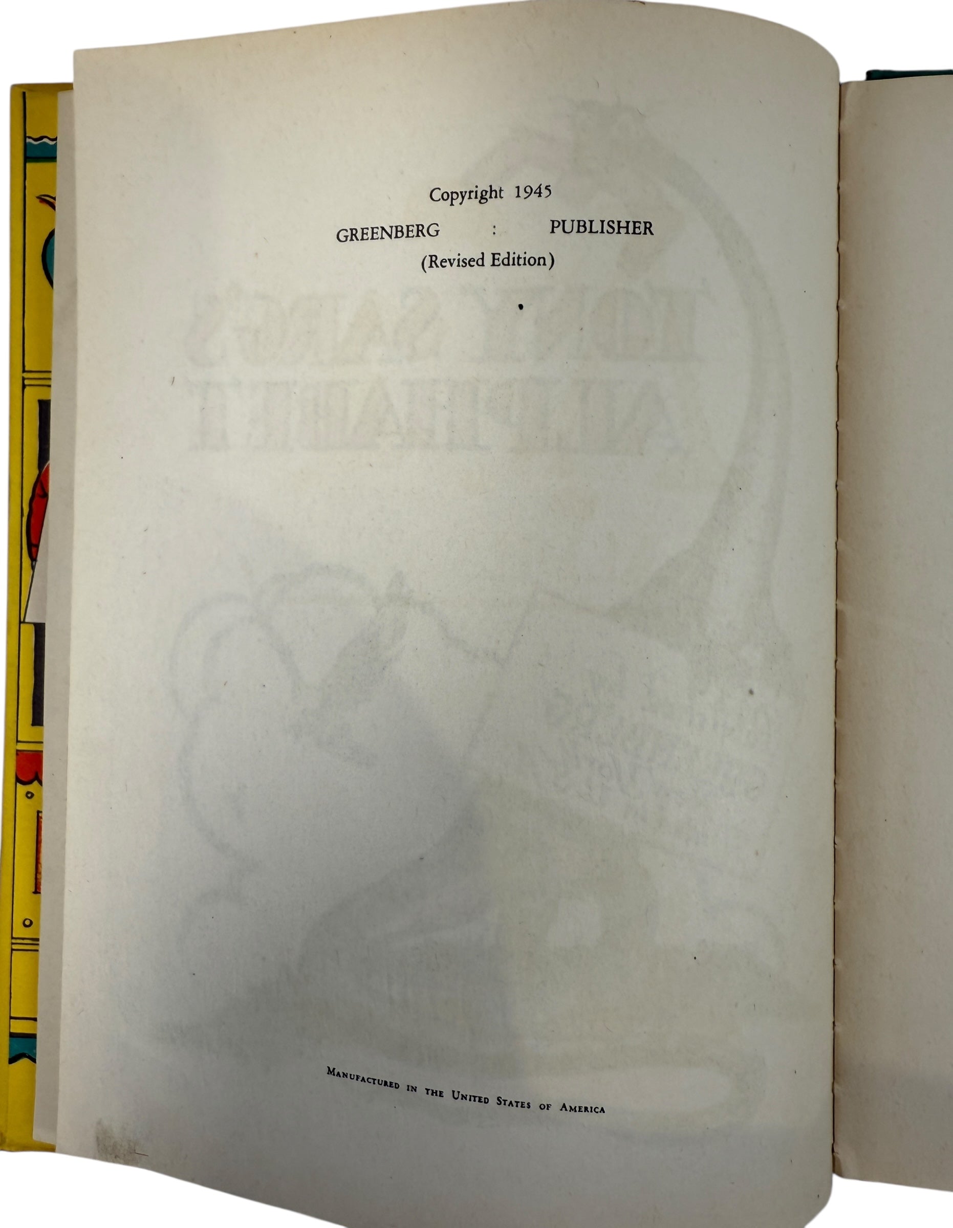 Tony Sarg, vintage children’s book, alphabet book, Macy’s parade artist, 1945 book, Greenberg publisher, mid-century kids book, collectible picture book, Americana puppetry, early illustration