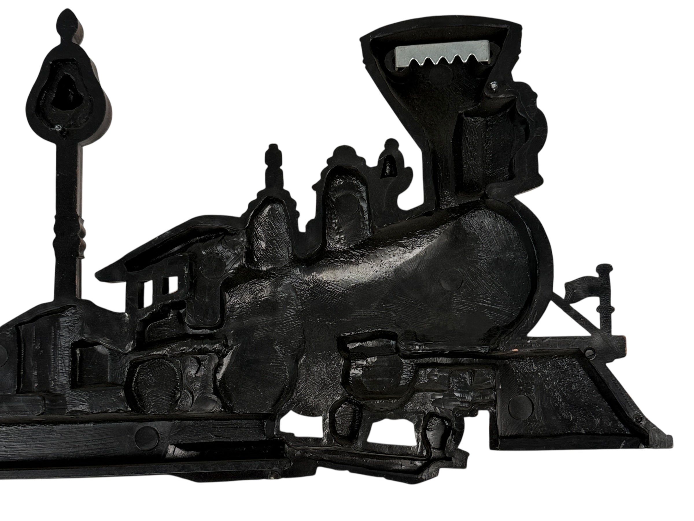 Vintage Coppercraft Train Station Wall Hanging: 1976 Dart Industries