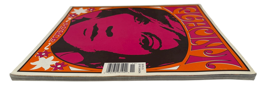 Flaunt Magazine Nov 2001 Drew Barrymore cover “Peace” Third Anniversary Issue. Bold psychedelic design, collectible pop-culture magazine VG condition