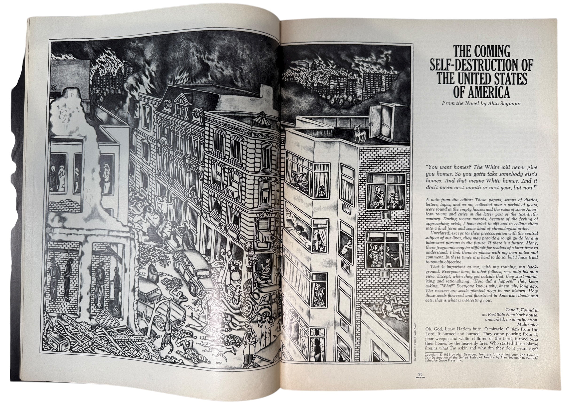 Evergreen Review No. 88 (Apr 1971) – Grove Press counterculture issue with bold cover; vintage literary and art collectible from 1970s avant-garde.