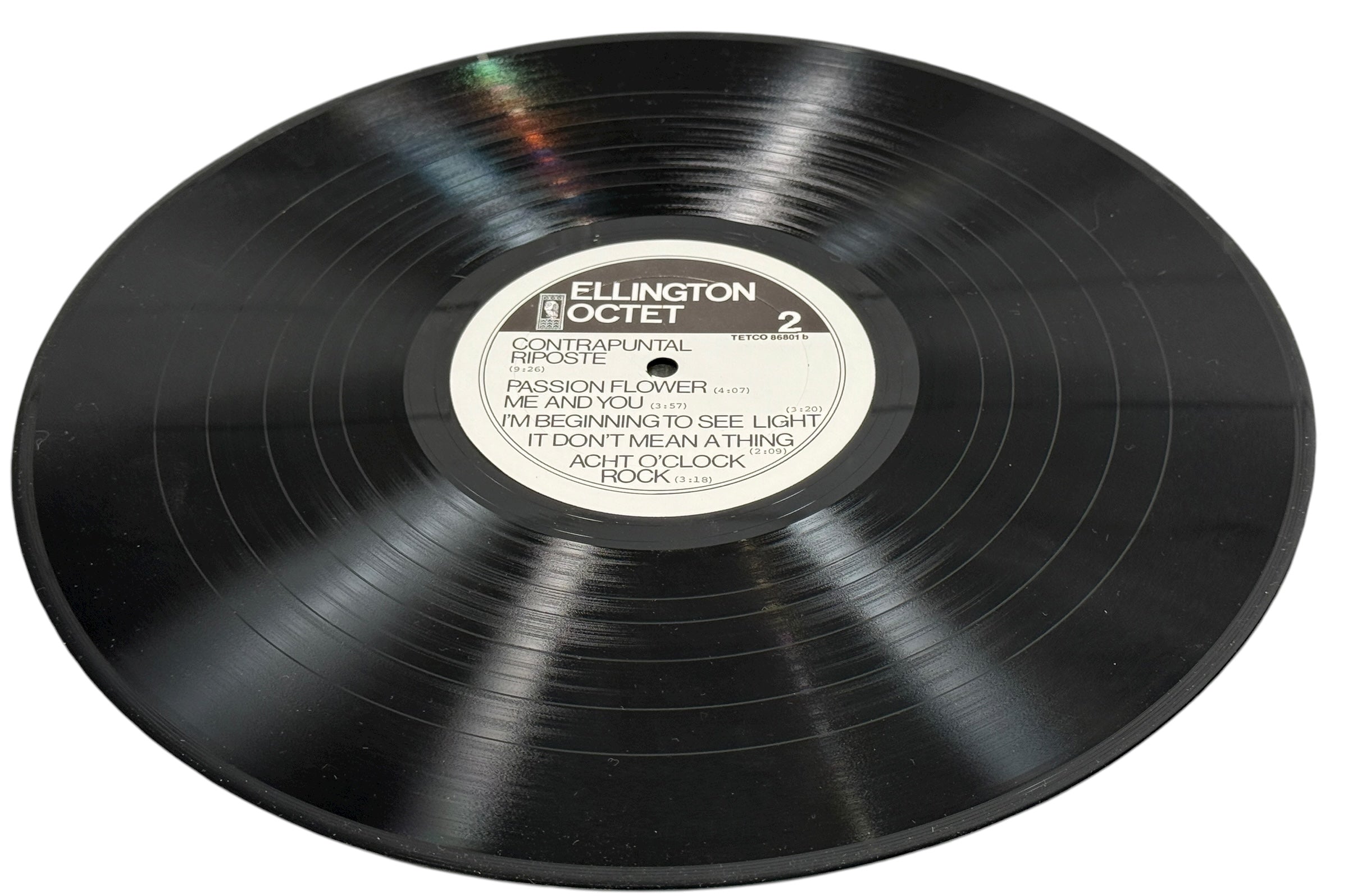 Vintage Duke Ellington Octet LP Famed Fieldcup Concert Vol 1. Canadian Tetco 86801 jazz collectible featuring Hodges, Carney, Gonsalves. Rare live session.