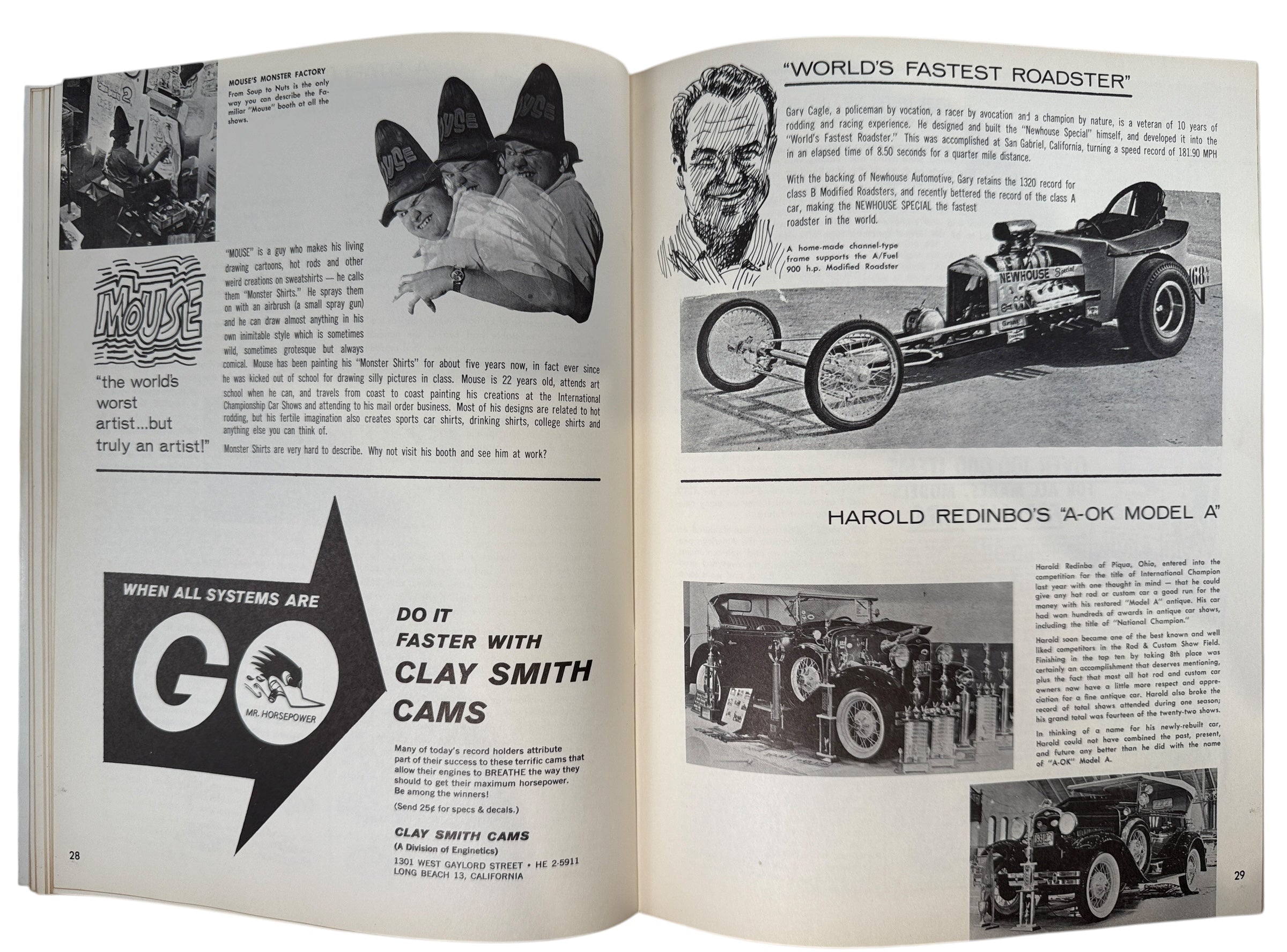 Programme souvenir des salons automobiles de 1963 – Dream Rod, Lil Coffin, Mysterion