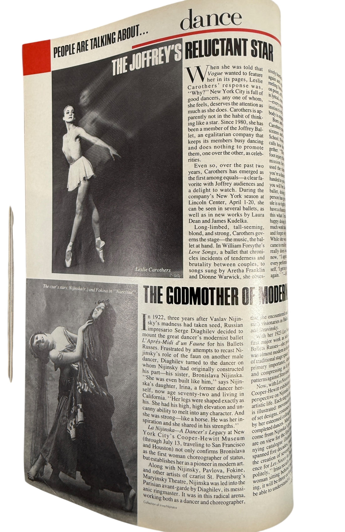 Vogue Monika Schnarre, April 1986, Fashion Magazine