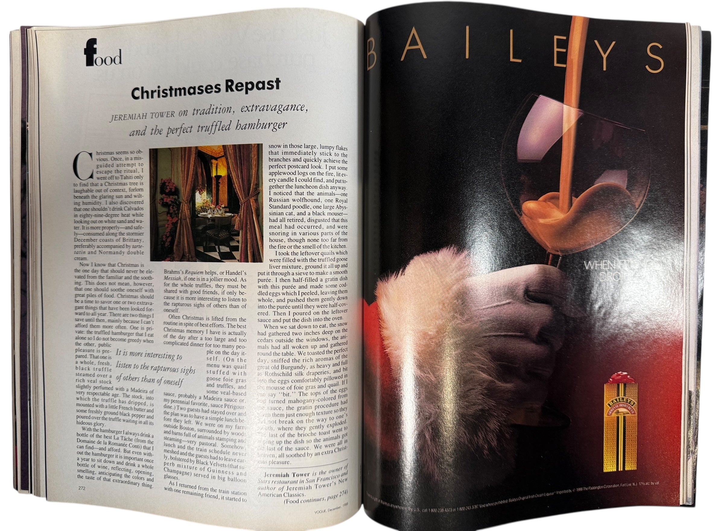 Vogue December 1988, Style on Holiday Issue.