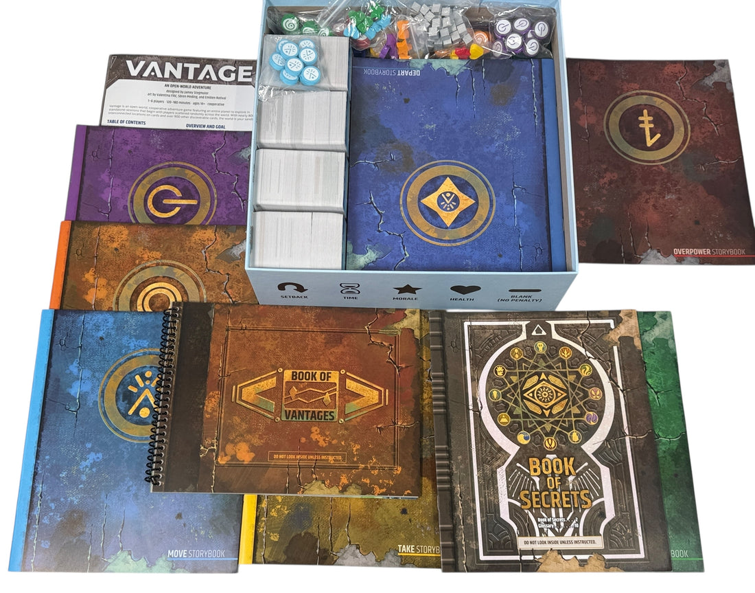Vantage, Open-world cooperative board game by Jamey Stegmaier – Numbered Edition