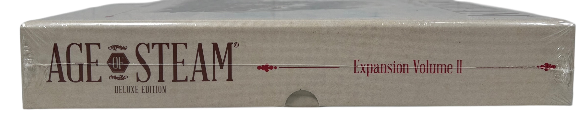 Sealed Age of Steam Deluxe Expansion Volume II with 7 maps including solo play. Essential expansion for fans of the classic railway strategy game.