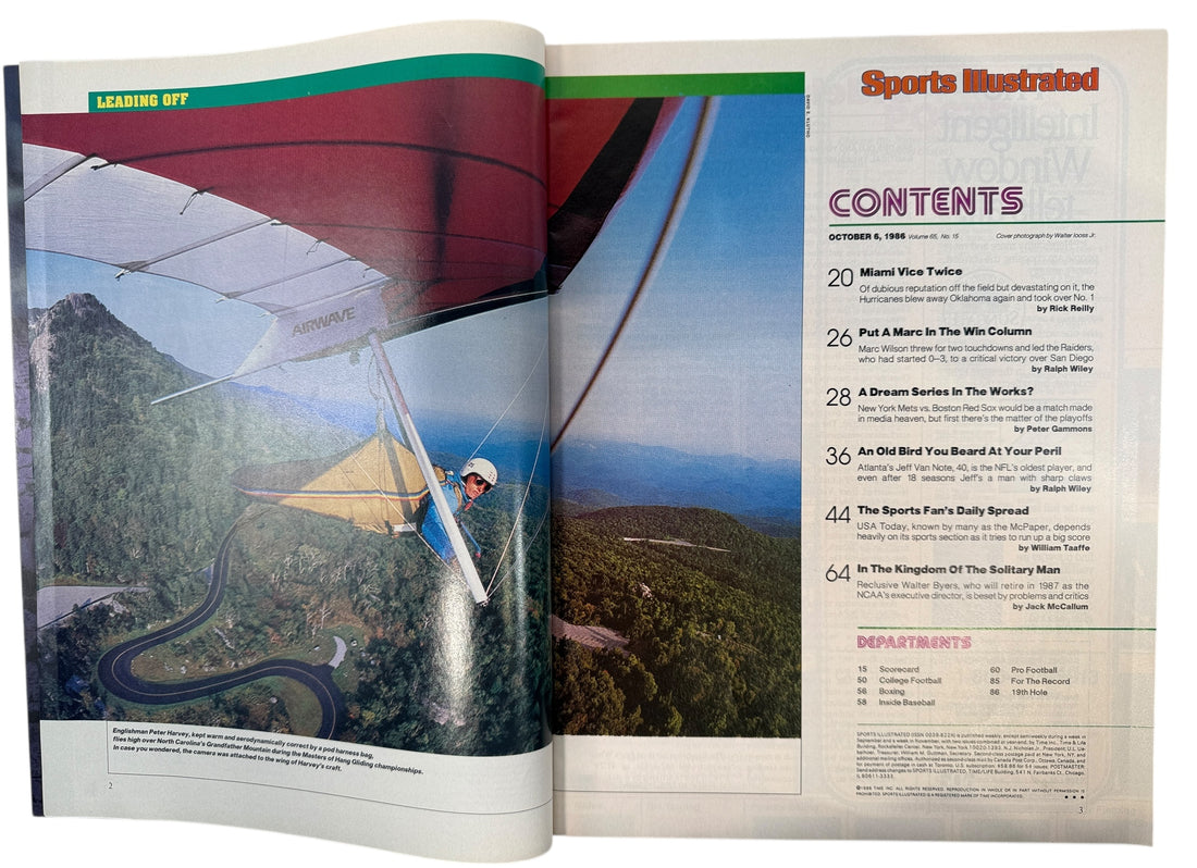 1986 Sports Illustrated issue featuring Darryl Strawberry and the Mets playoff preview. Clean no-label copy from the 1986 World Series season. Collectible sports magazine.