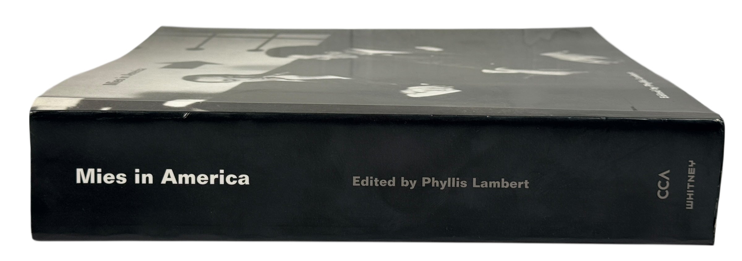 Exhibition catalog on Mies van der Rohe’s American work. Edited by Phyllis Lambert. Published by CCA &amp; Whitney. Modernist architecture monograph.