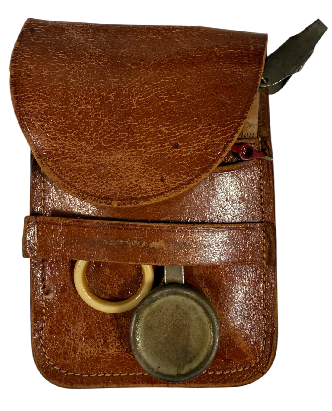 WWII-Era U.S. Postal Rate Card & Handheld Letter Scale – Metal with Original Chart