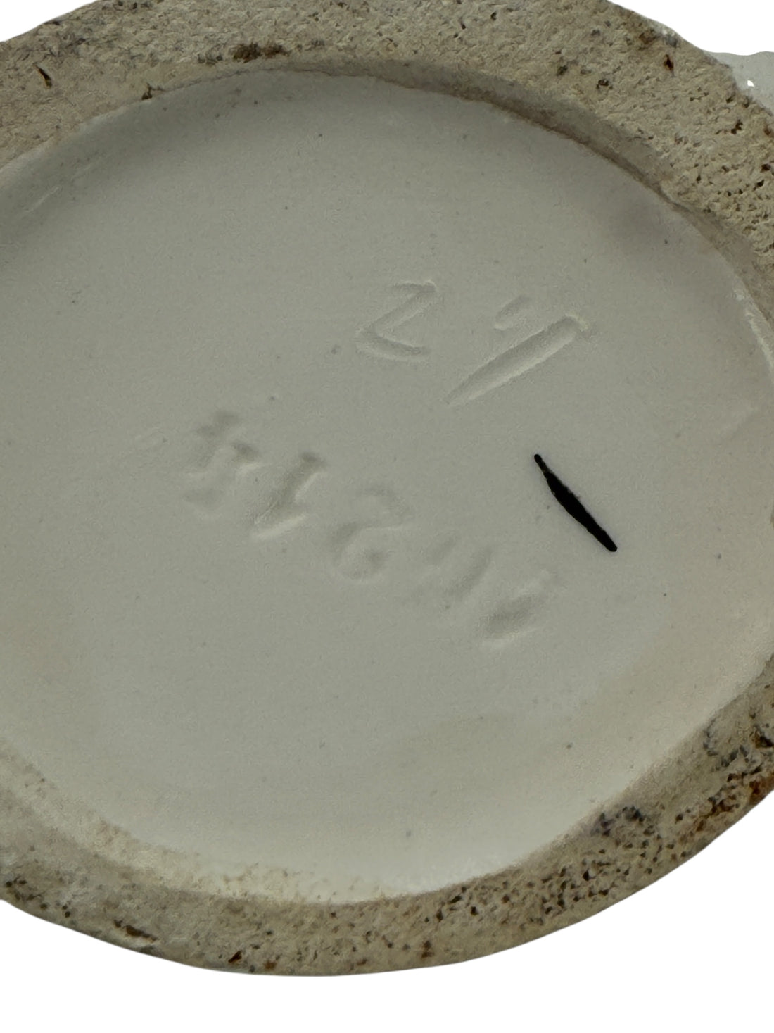 Unmarked Art Nouveau ceramic vase with twin handles &amp; raised berry motif, model 41243, circa 1900s. Elegant European collectible décor.